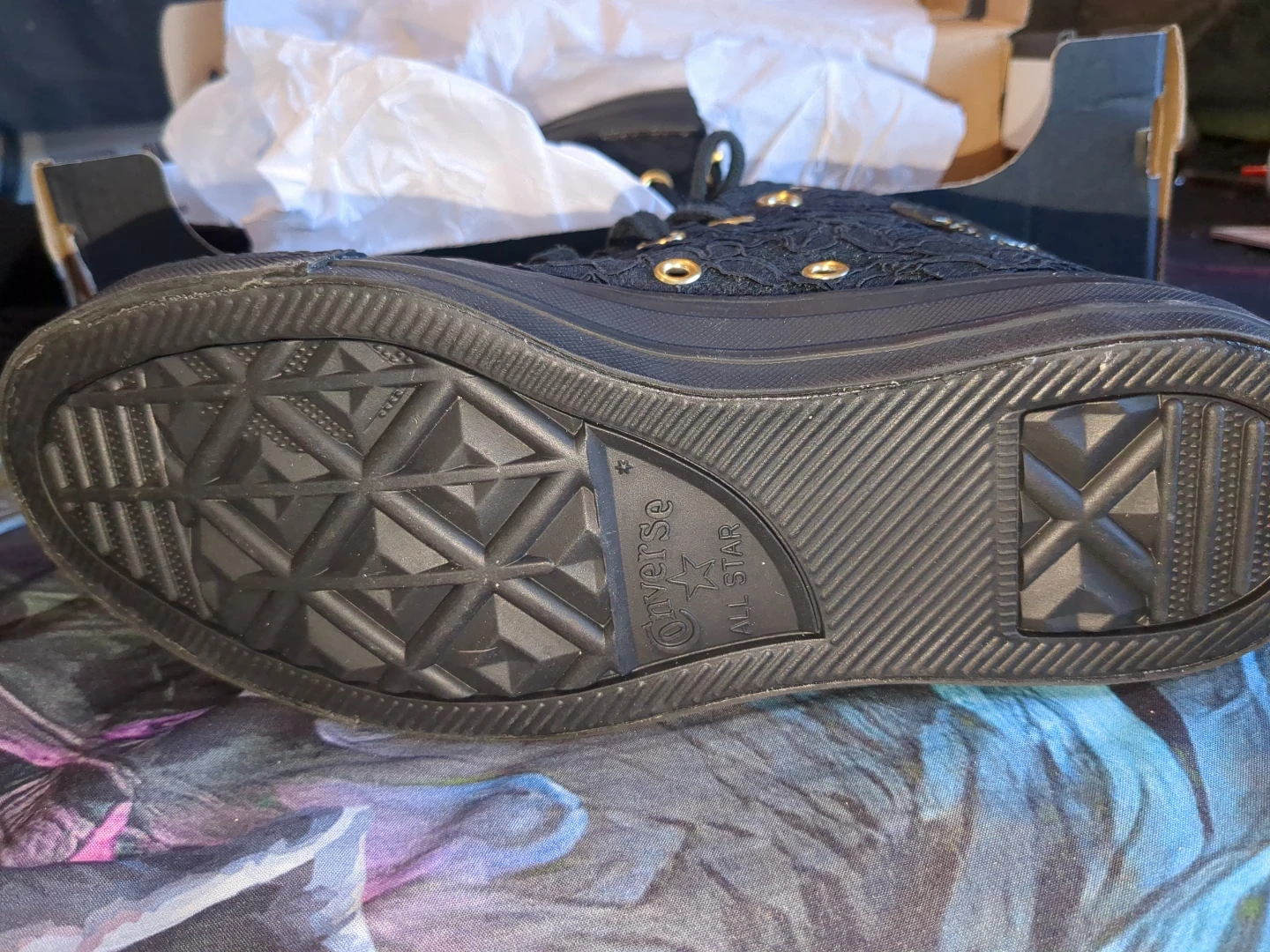 Converse Chuck Taylor All Star Black Lace High Tops CITAS - photo 5