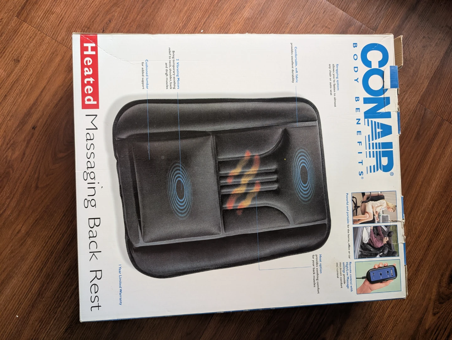 Conair Body Benefits Heated Massaging Back Rest - photo 2