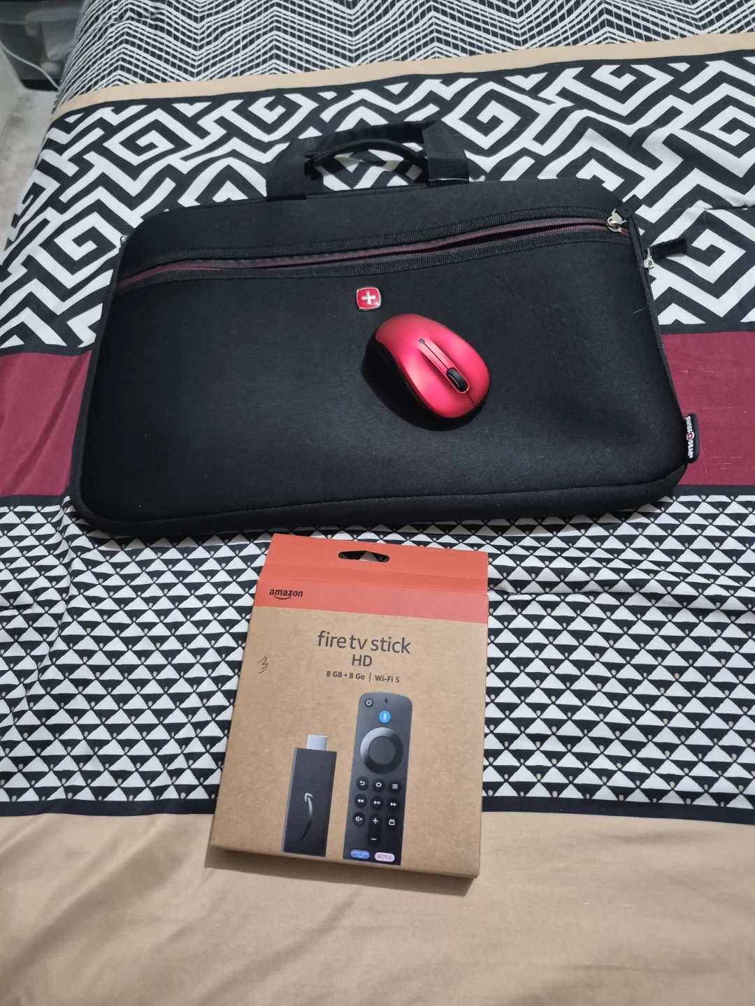 Amazon Fire TV Stick HD and SwissGear Laptop Case