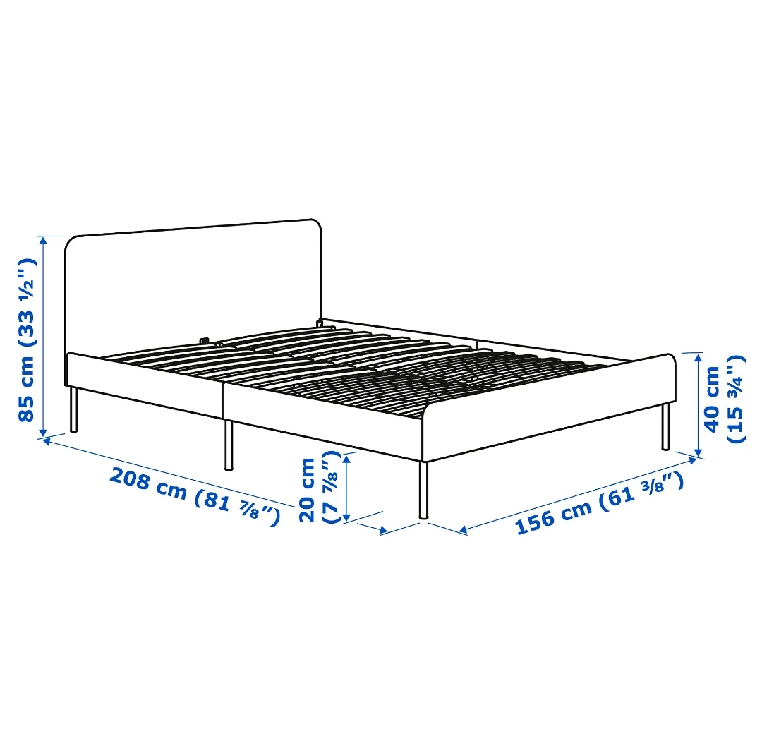 Full bed frame, mattress not included - photo 3