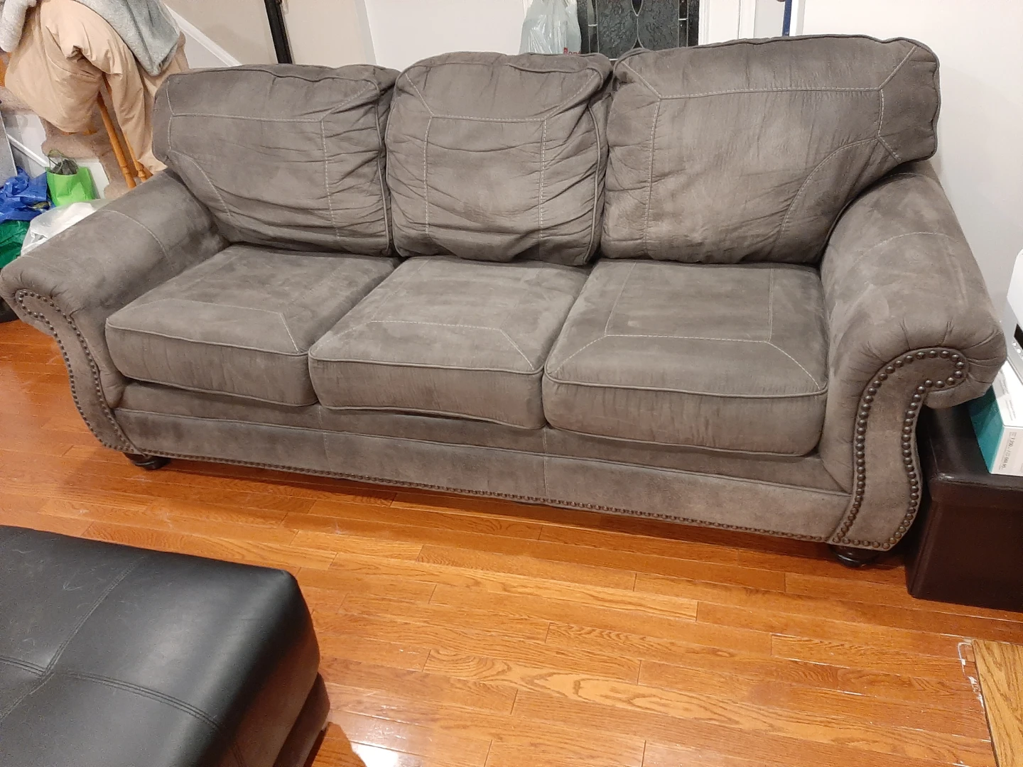 Brown  Three-Seater Sofa - photo 3