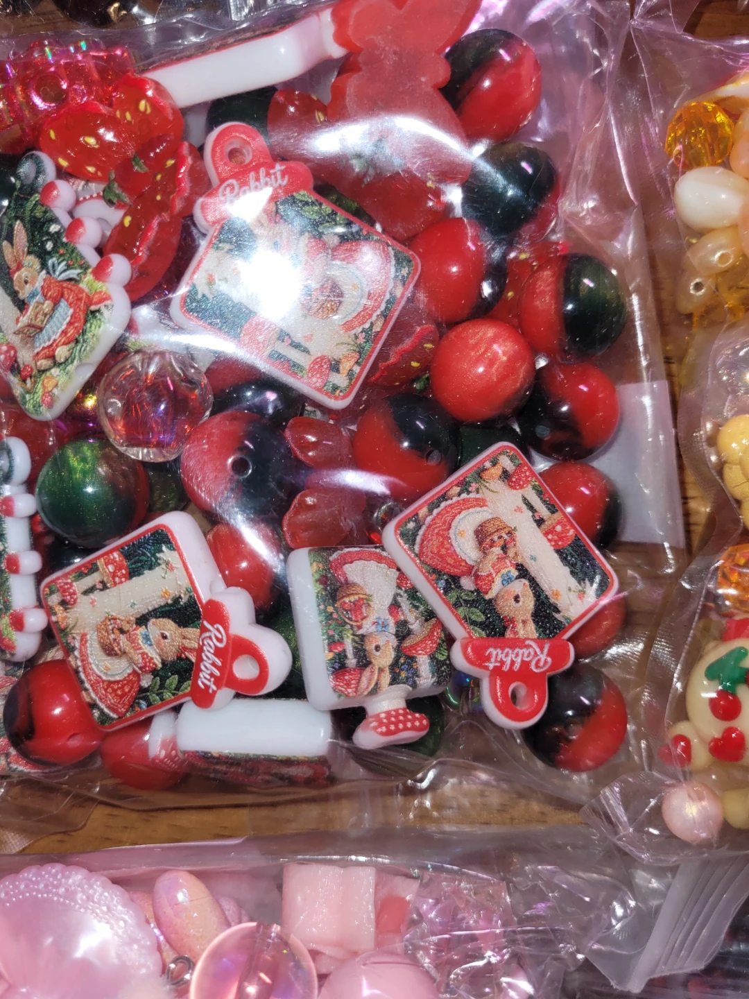 Resin beads for Keychain- beaded pen all mix themes - photo 5