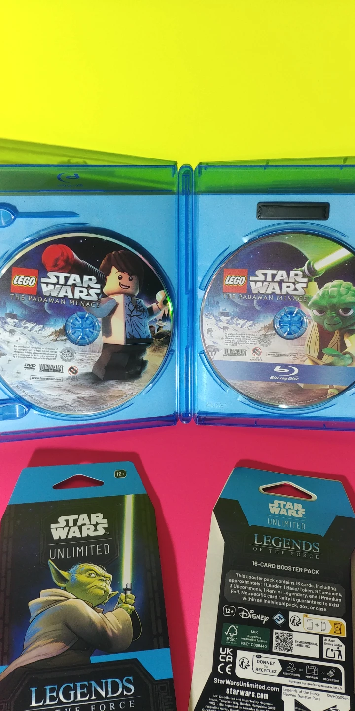 Star Wars Blu-Ray DVD 2 - 16 Card Booster Packs - photo 5
