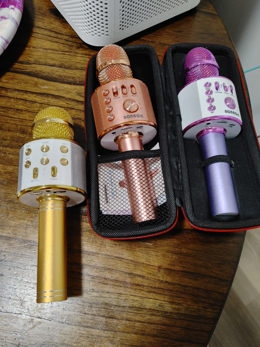BONAOK Wireless Karaoke Microphones - Set of 3
