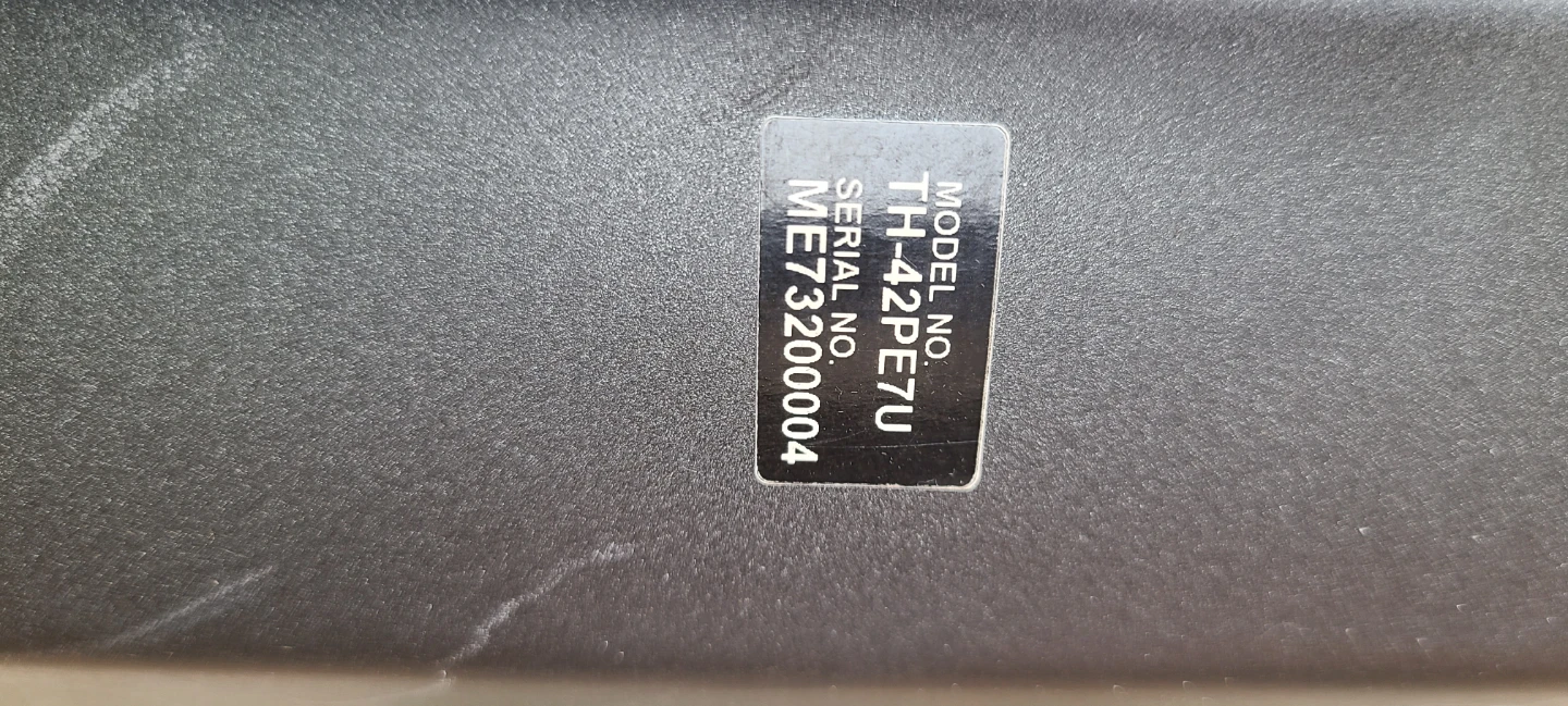 Panasonic 42-inch Plasma Television - photo 3