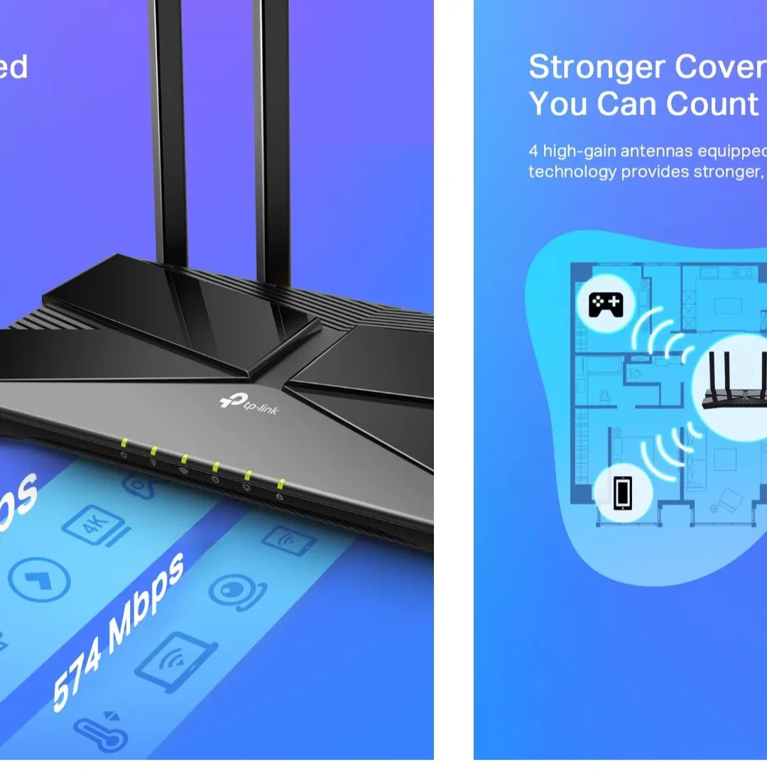 TP-Link Archer AX21 Wi-Fi 6 Router thumbnail