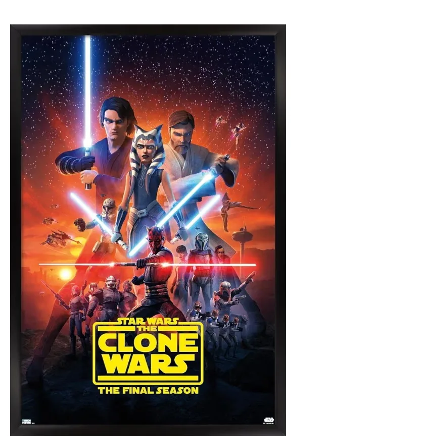 Star Wars The Clone Wars The Final Season Framed Poster thumbnail