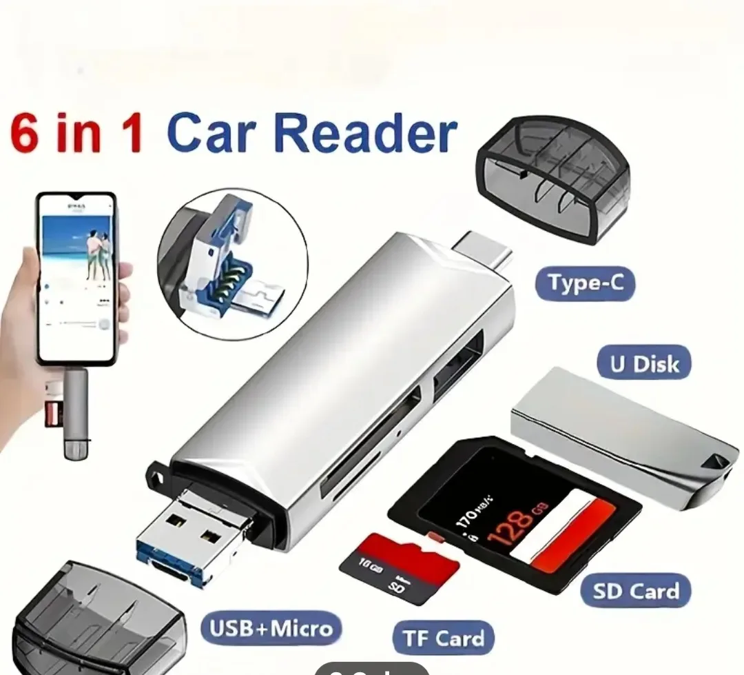 6-in-1 USB Flash Drive Card Reader thumbnail
