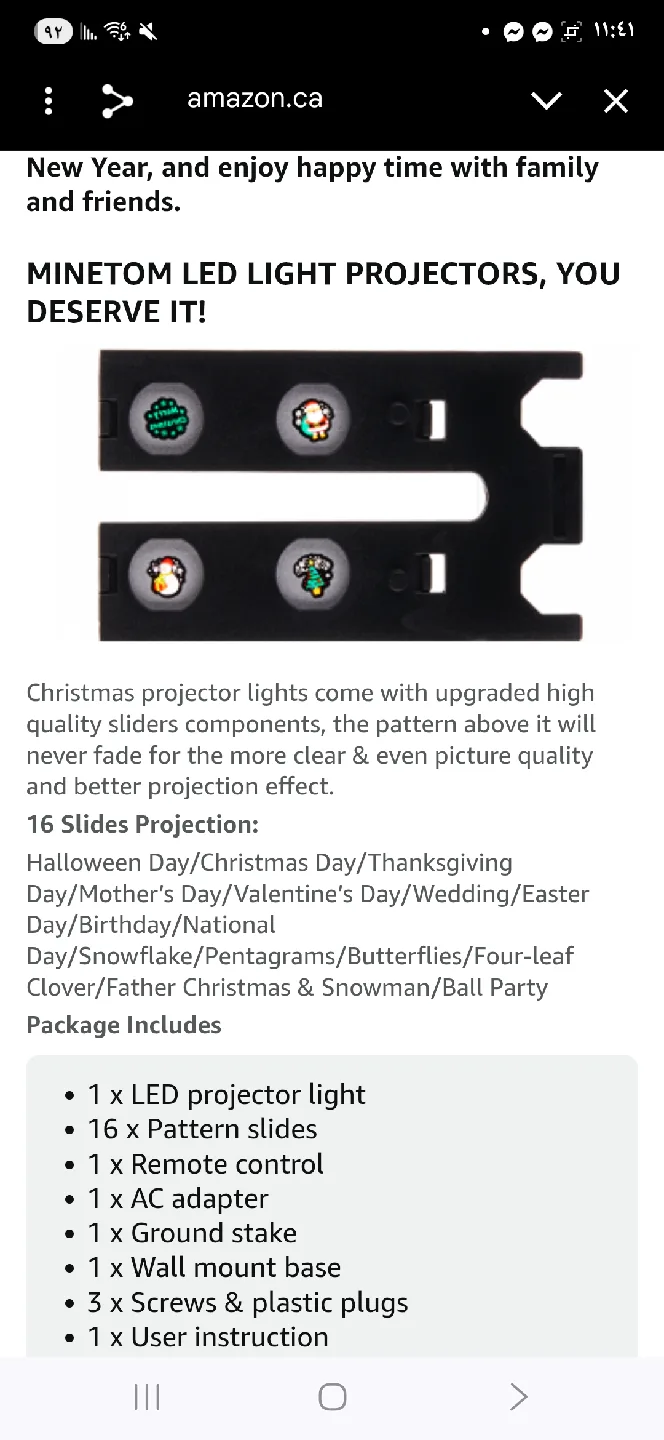 Minetom Halloween Christmas Projector Lights Outdoor image indicator(4)