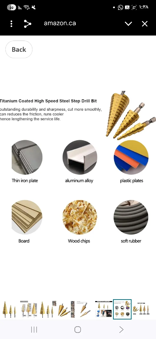 Titanium Coated Step Drill Bit Set image indicator(3)