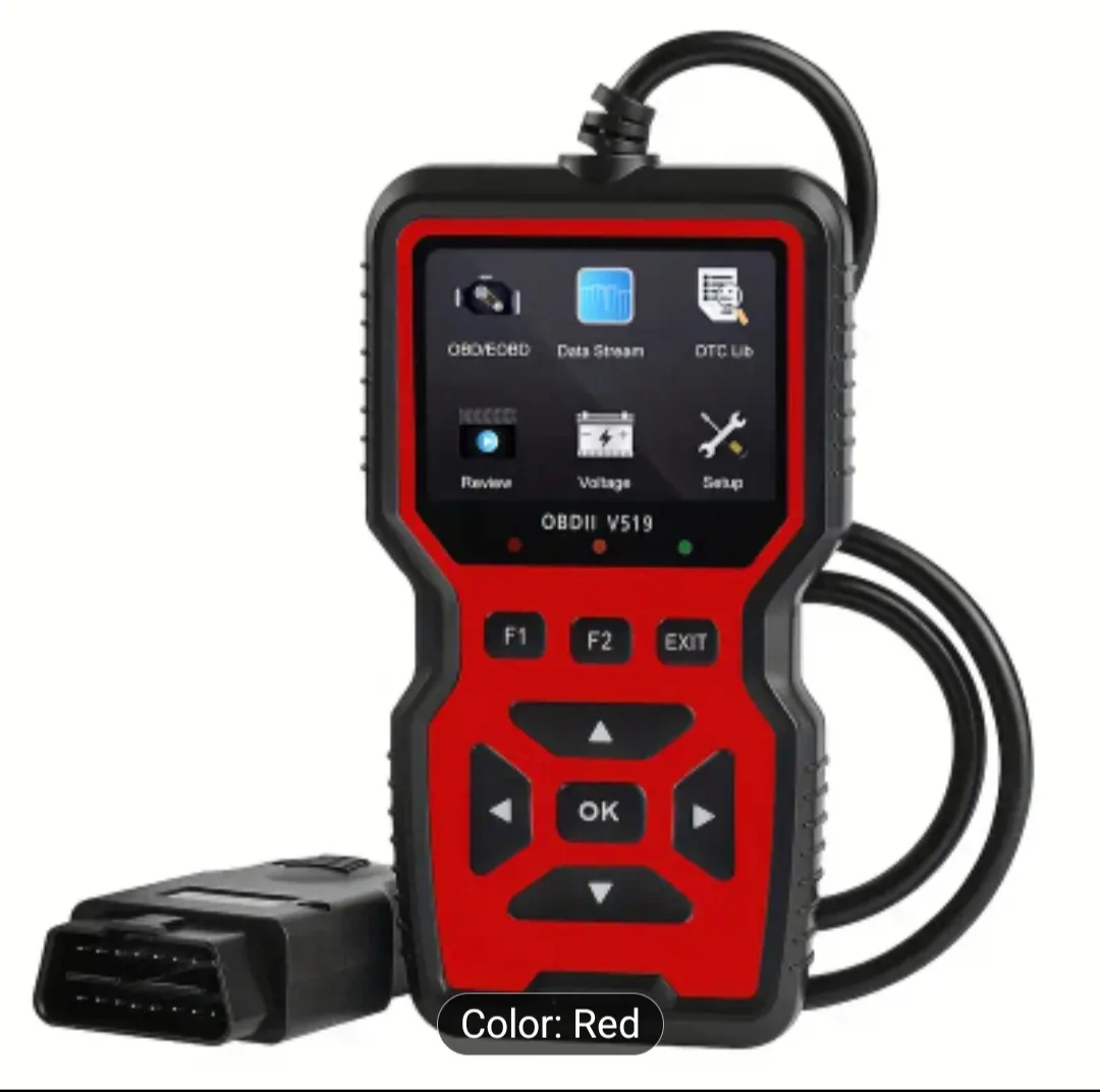 OBDII V519 Car Diagnostic Scanner - Red thumbnail