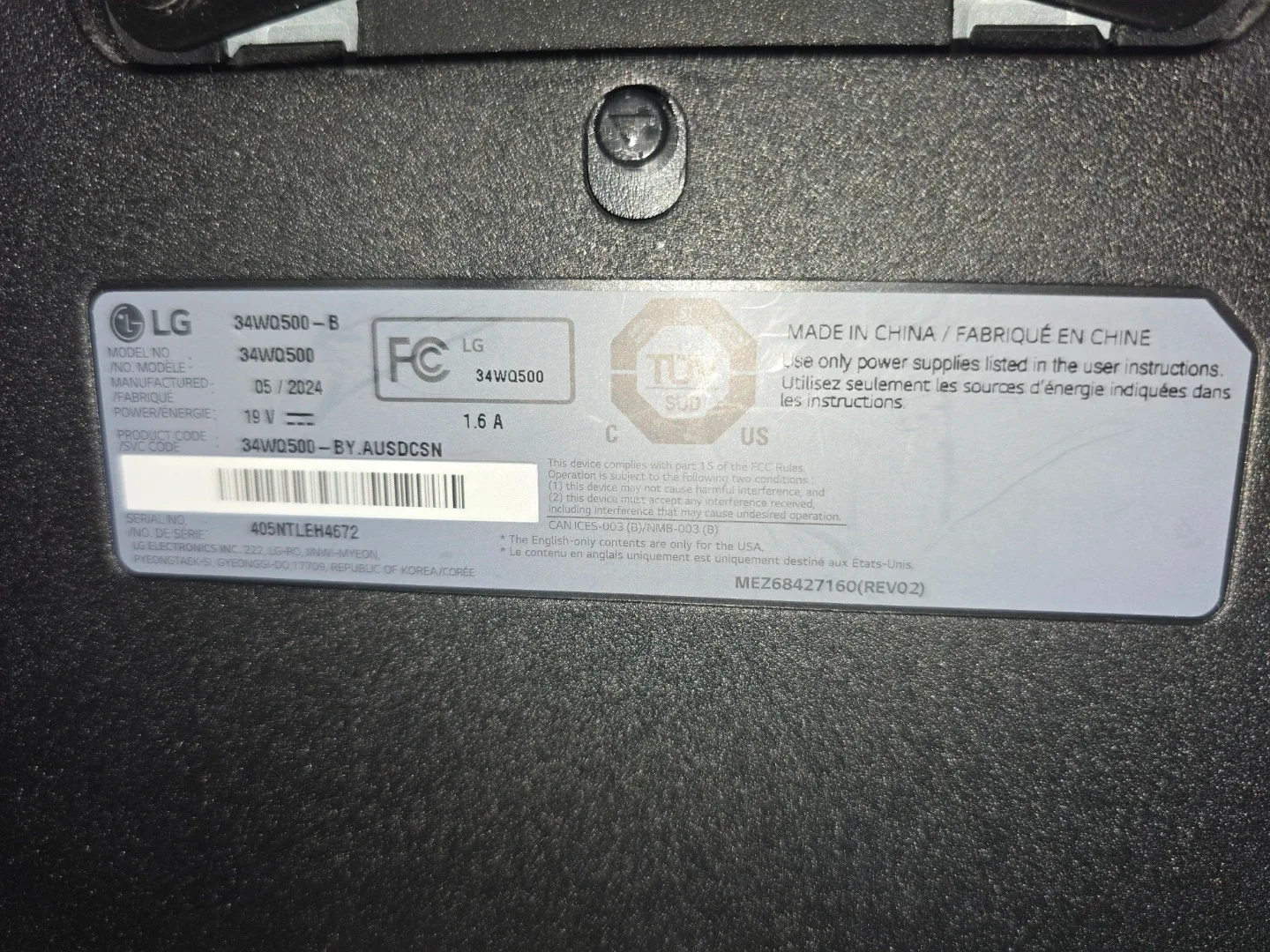 LG 34WQ500-B 34" UltraWide Monitor - Like New! image indicator(4)