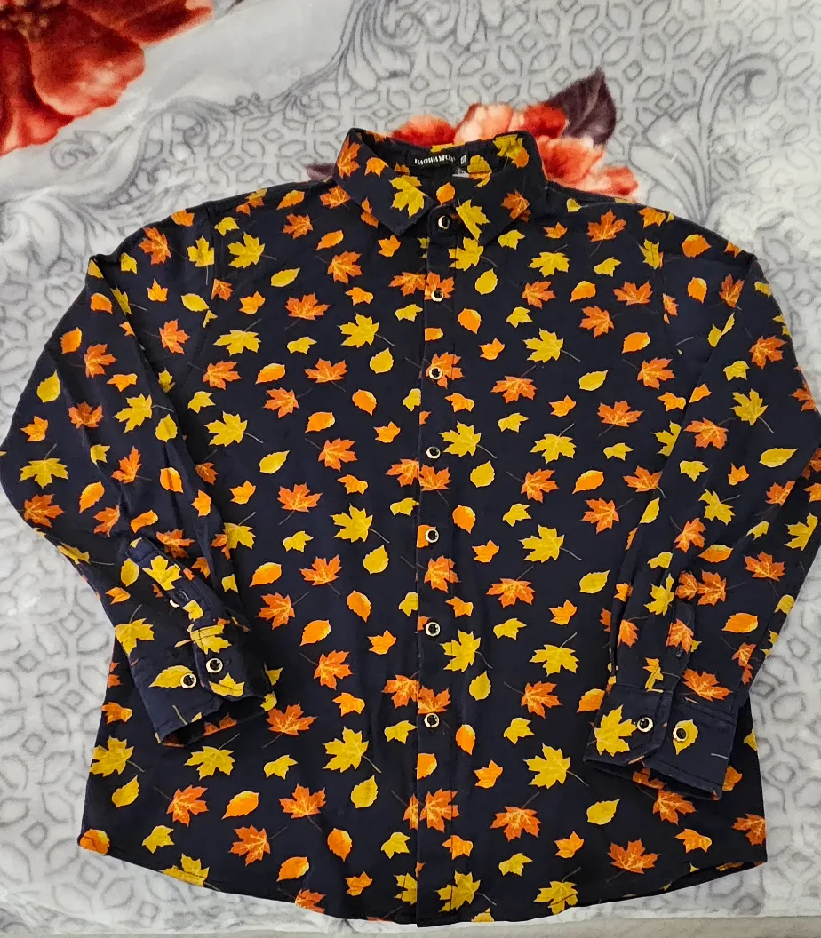 Fellows & Sons Leaf Print Shirt thumbnail