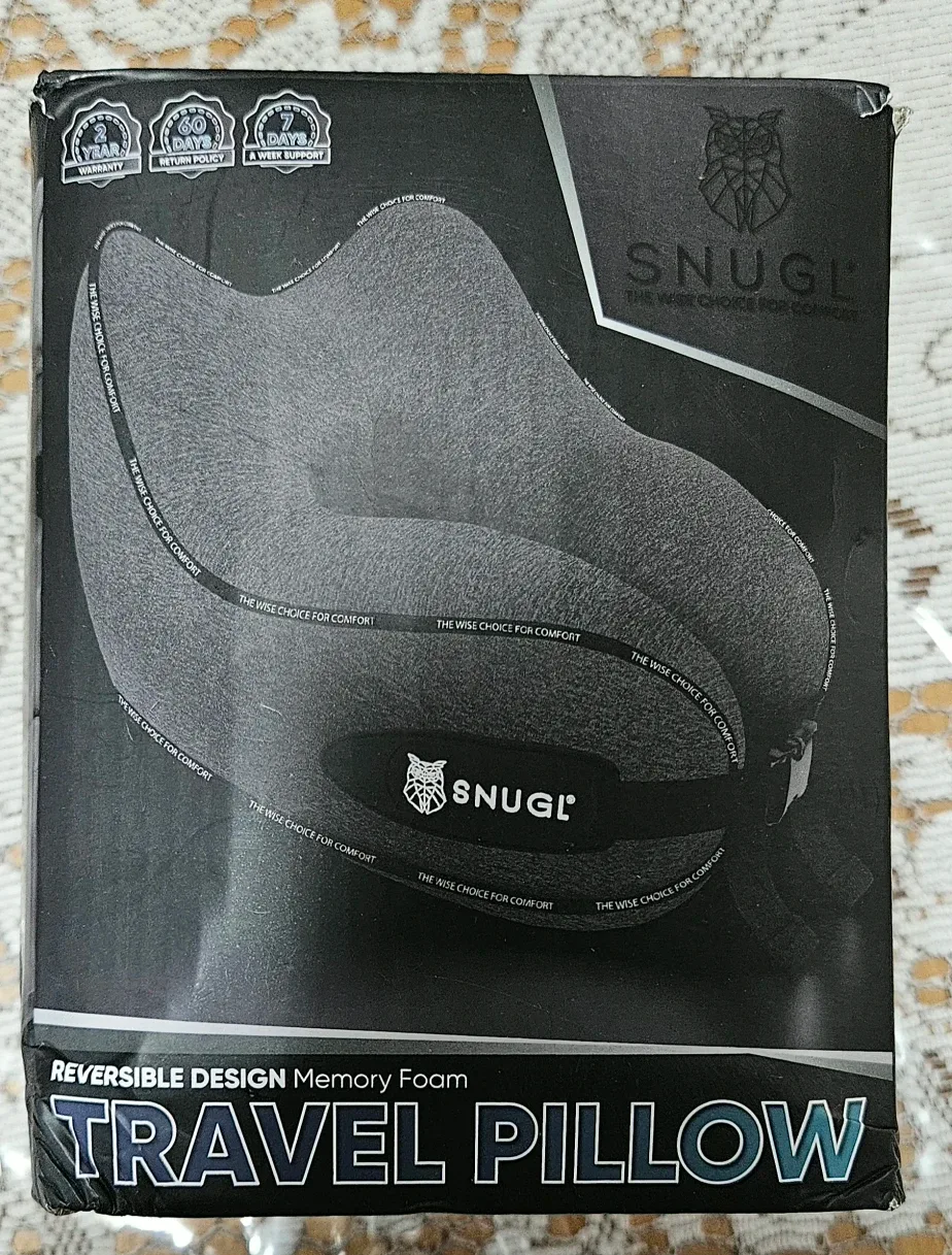 SNUGL Reversible Memory Foam Travel Pillow image indicator(5)