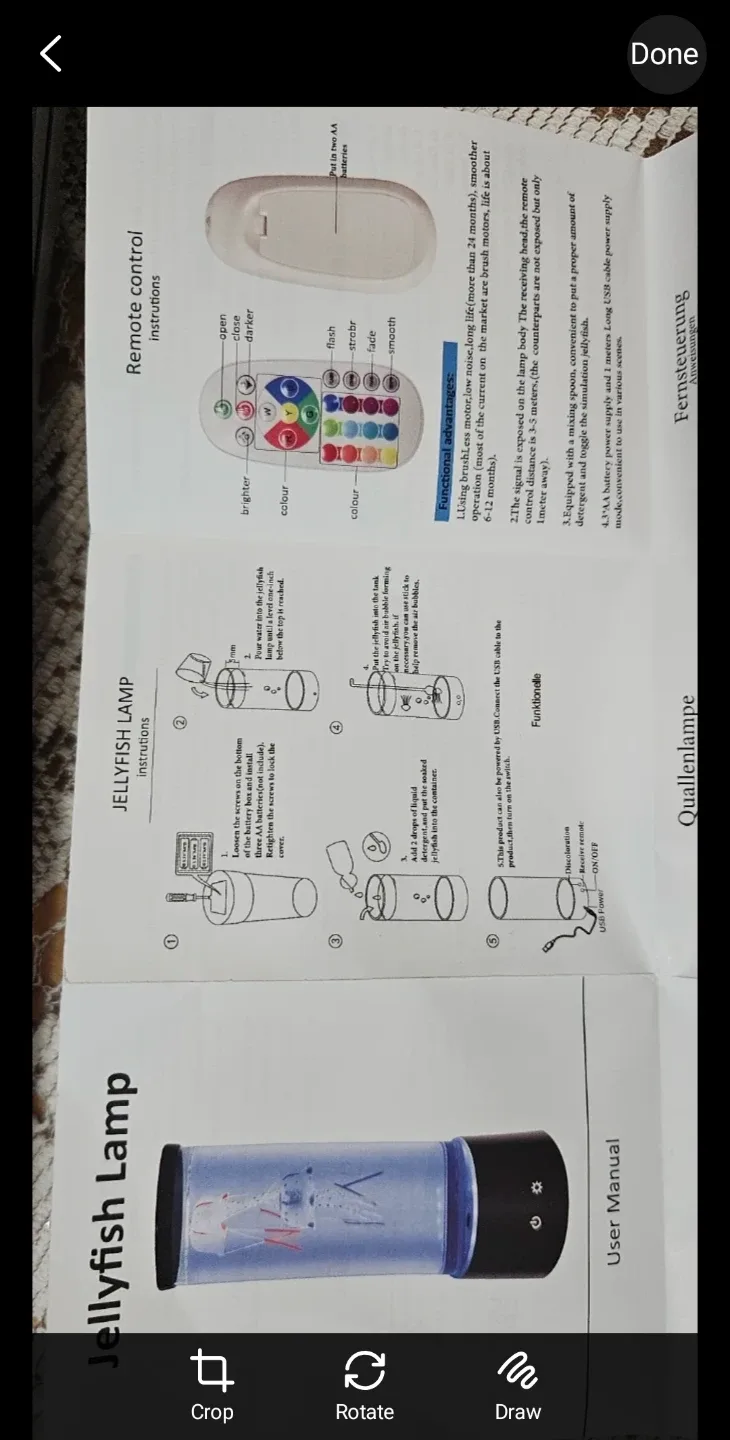 Aquarium , Jellyfish Lamp w/ Remote & Box image indicator(4)