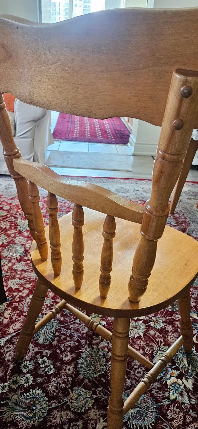 Two Wooden Dining Chair image indicator(2)