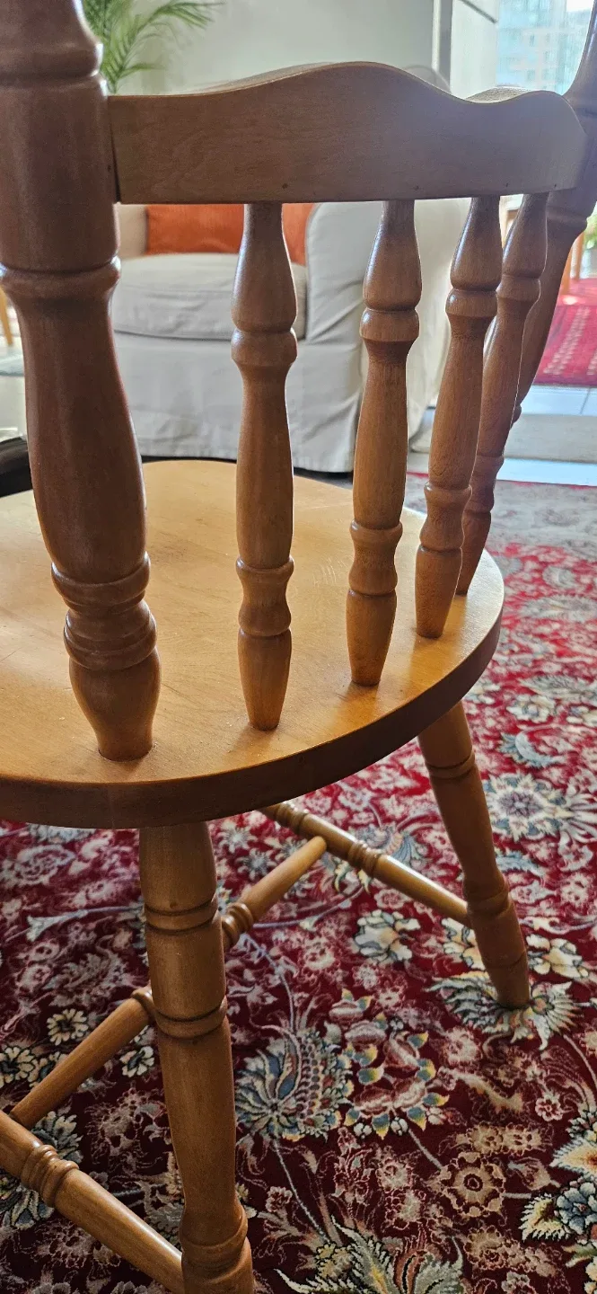 Two Wooden Dining Chair image indicator(3)