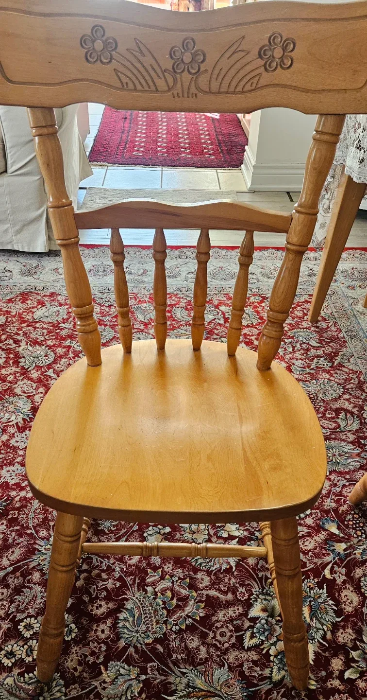 Two Wooden Dining Chair image indicator(5)