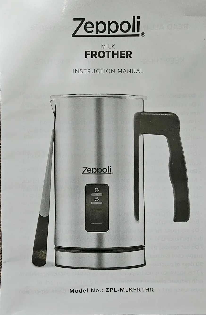 Zeppoli Milk Frother - Like New!