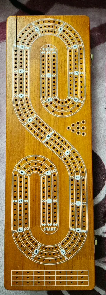 Plusvivo Wooden Cribbage Board