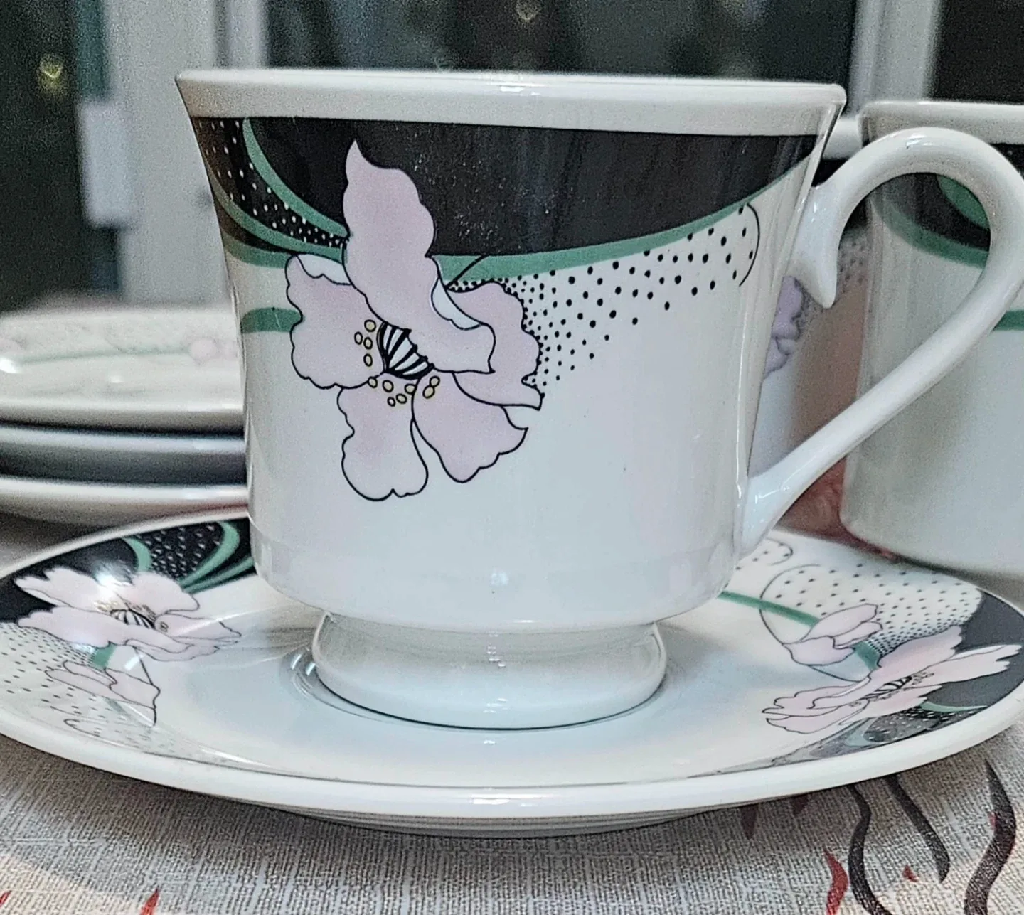 Floral Tea Cup & Saucer Set (4) image indicator(2)