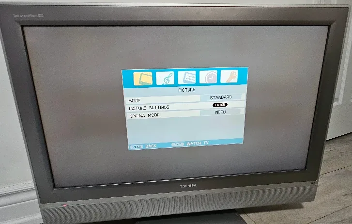 Toshiba TheatreWide HD Television image indicator(3)