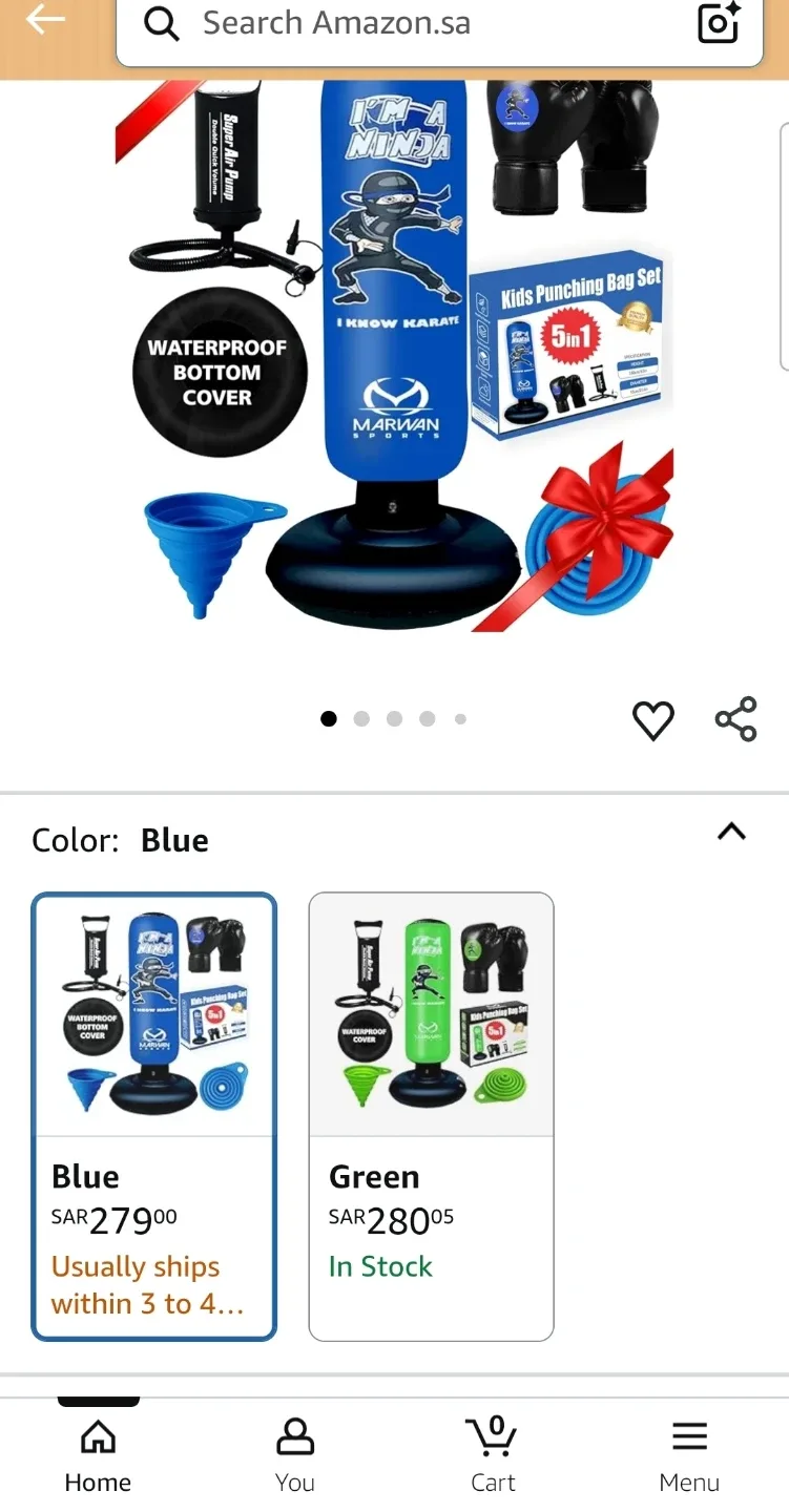 Marwan Sports Kids Punching Bag Set (New) image indicator(7)