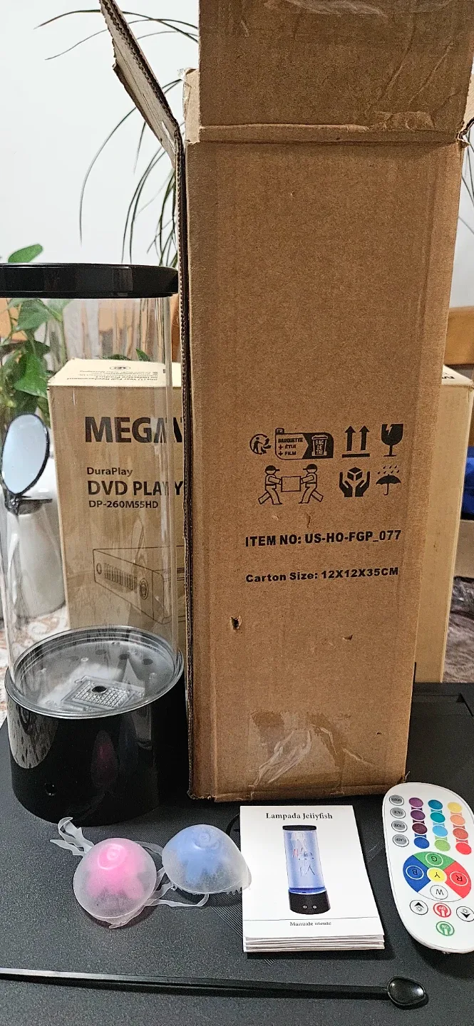 Aquarium , Jellyfish Lamp w/ Remote & Box image indicator(5)