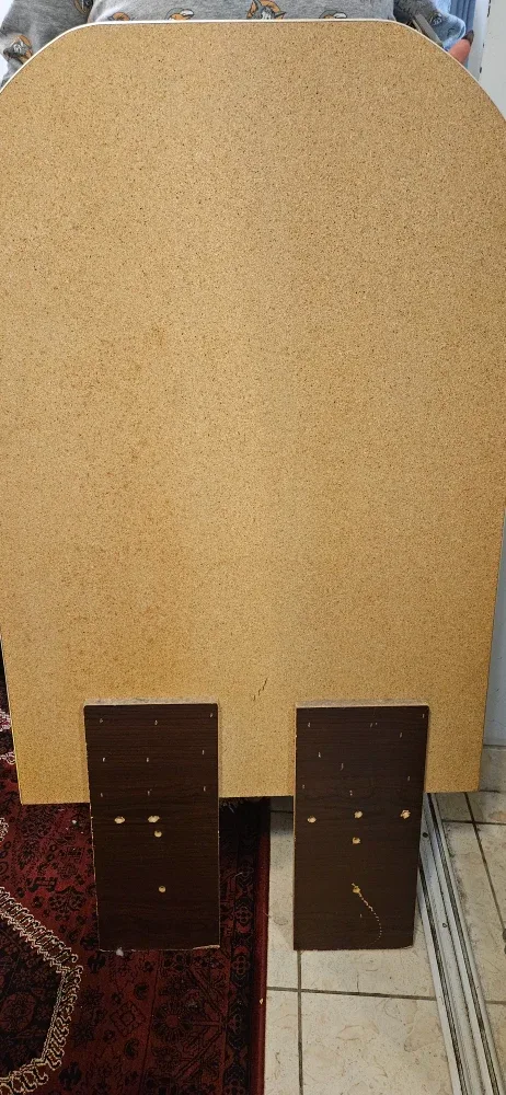 Marble-Look Dresser with Gold Handles and Marble-look Nightstand image indicator(7)