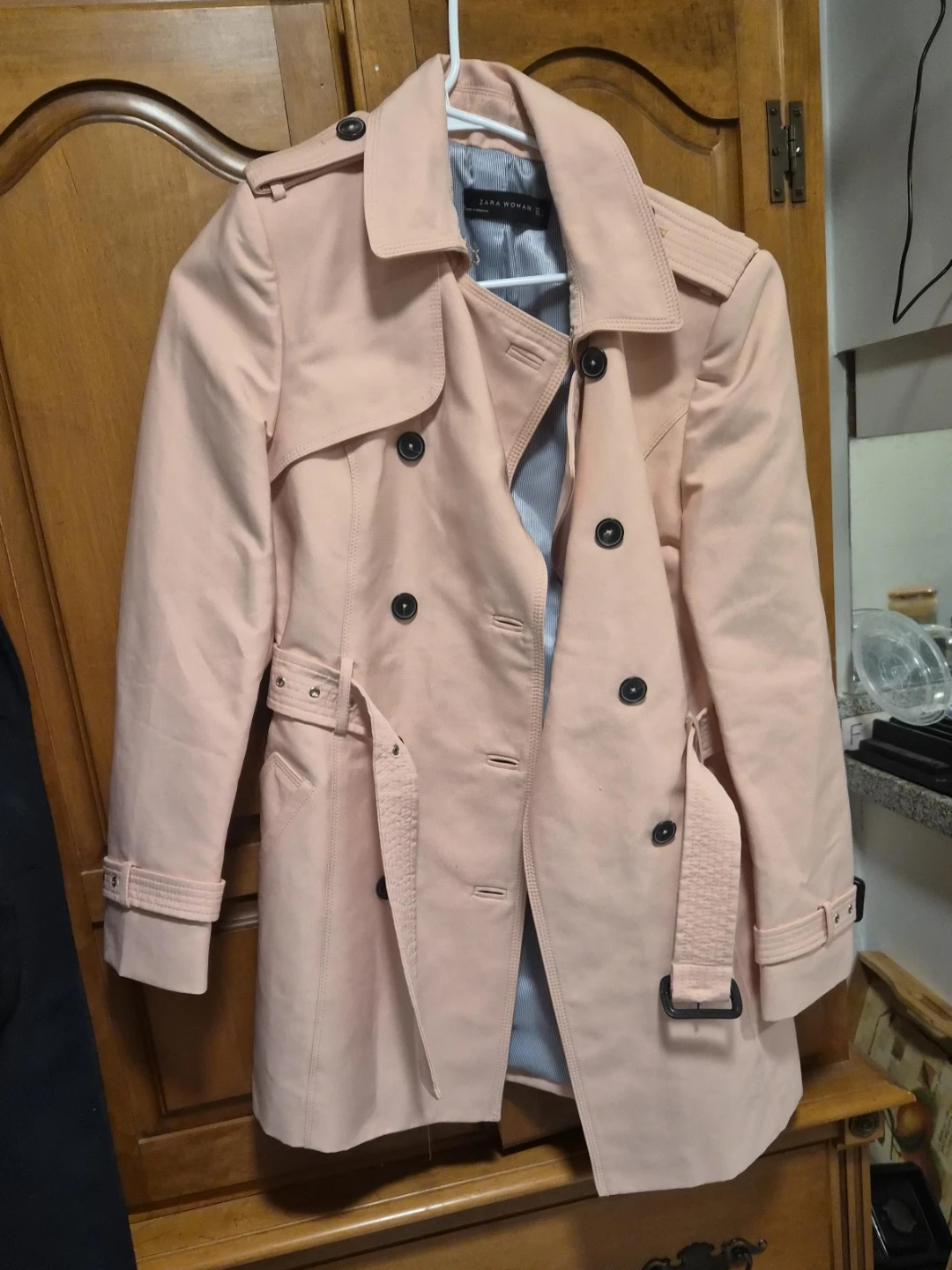 Zara Woman Pink Trench Coat
