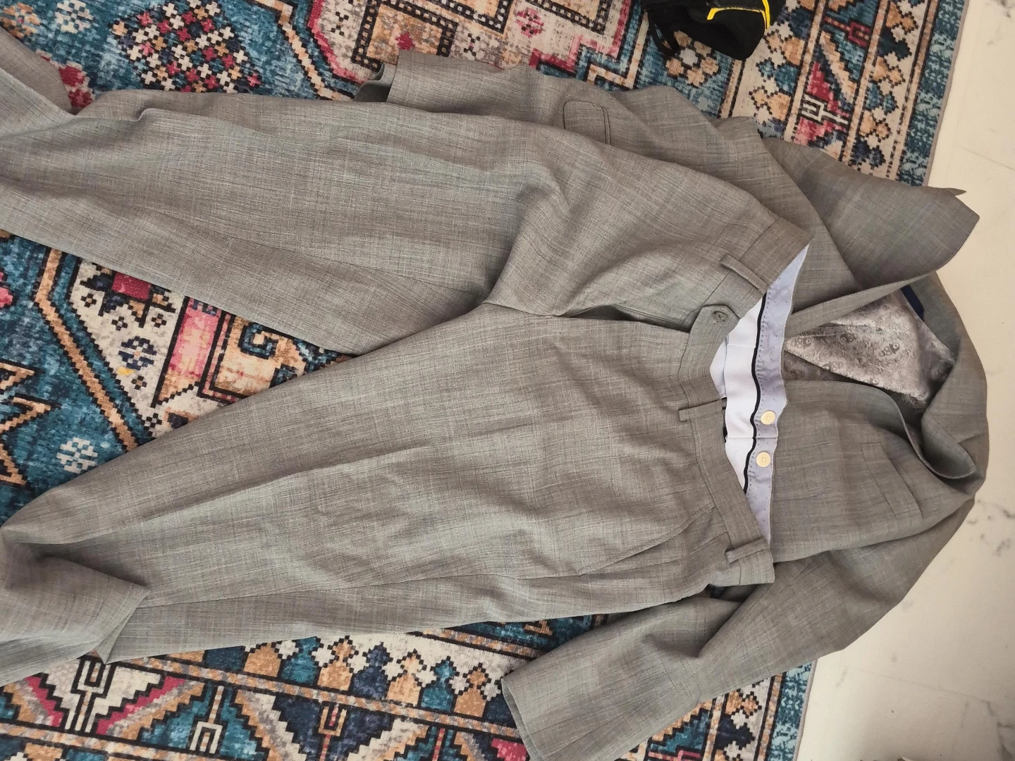 The Suit Shop Ltd. Grey Wool Suit - 34R
