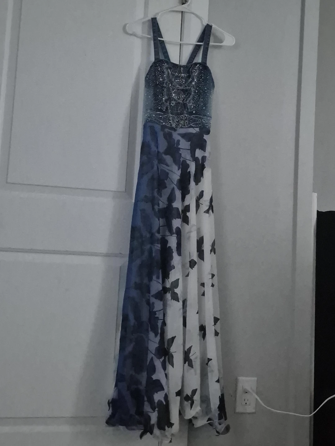 Women's Beaded Butterfly Maxi Dress