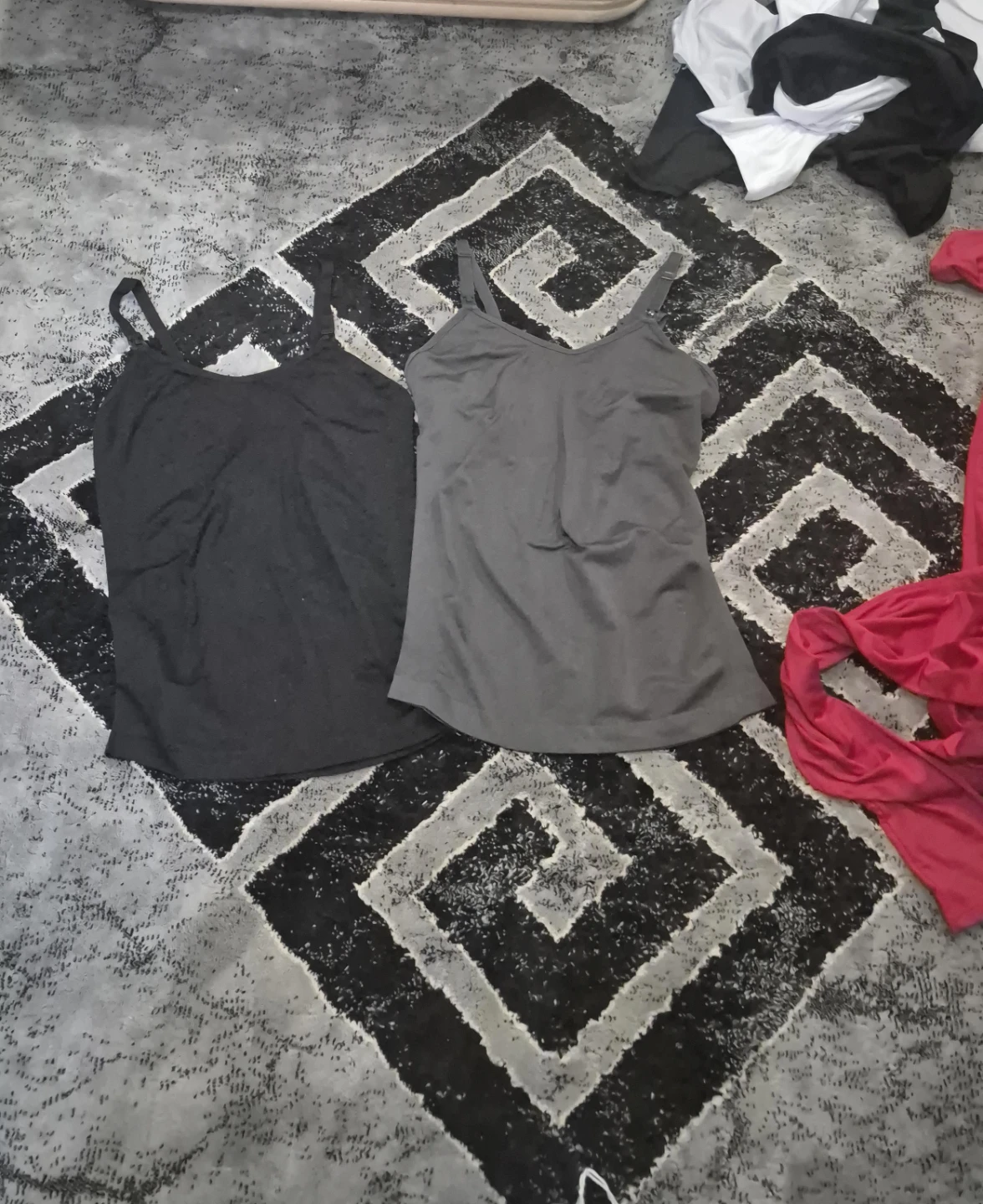 2 Black and Grey Camisoles