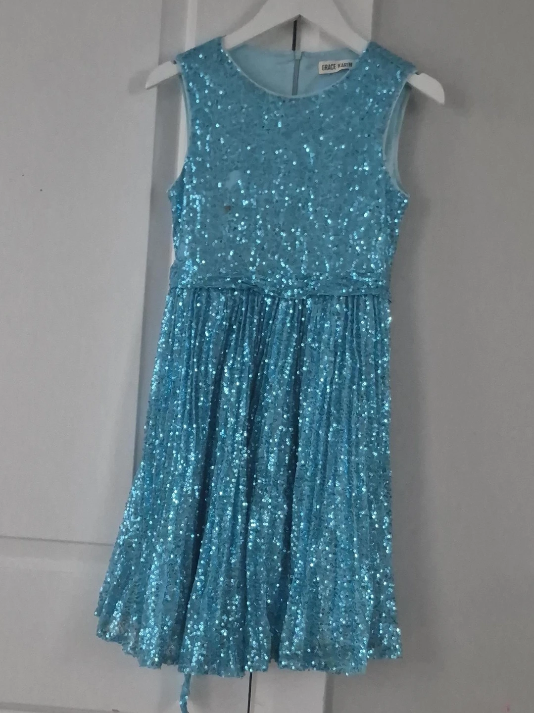 Blue Sequin Dress