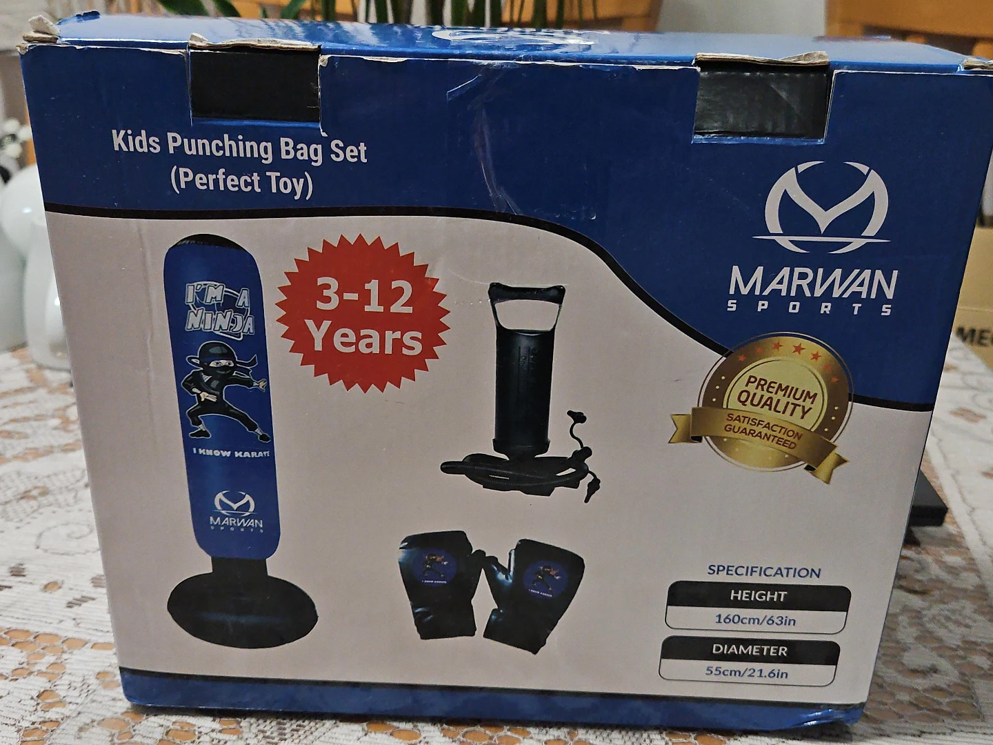 Marwan Sports Kids Punching Bag Set (New)