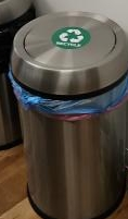 EcoPlus Stainless Steel Recycling Bin