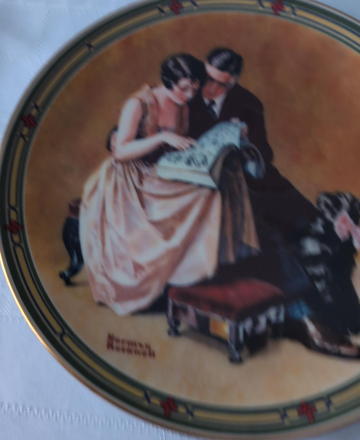 Norman Rockwell's "A Couple's Commitment" Collector Plate thumbnail