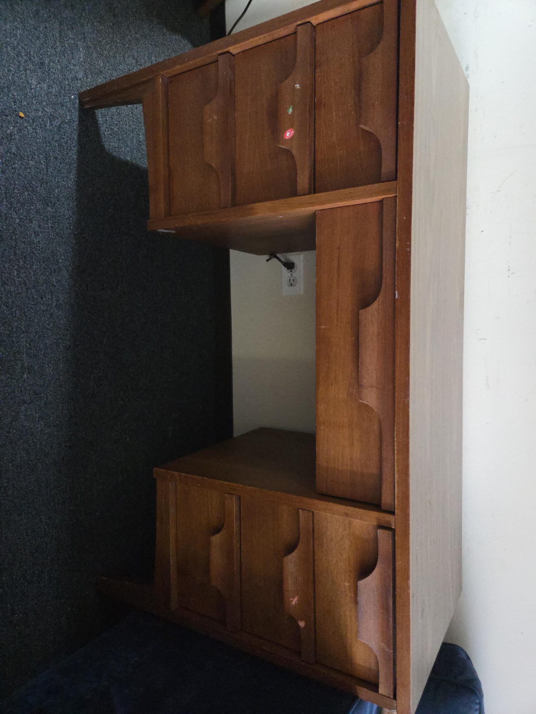 Vintage Mid-Century Modern Wooden Desk thumbnail