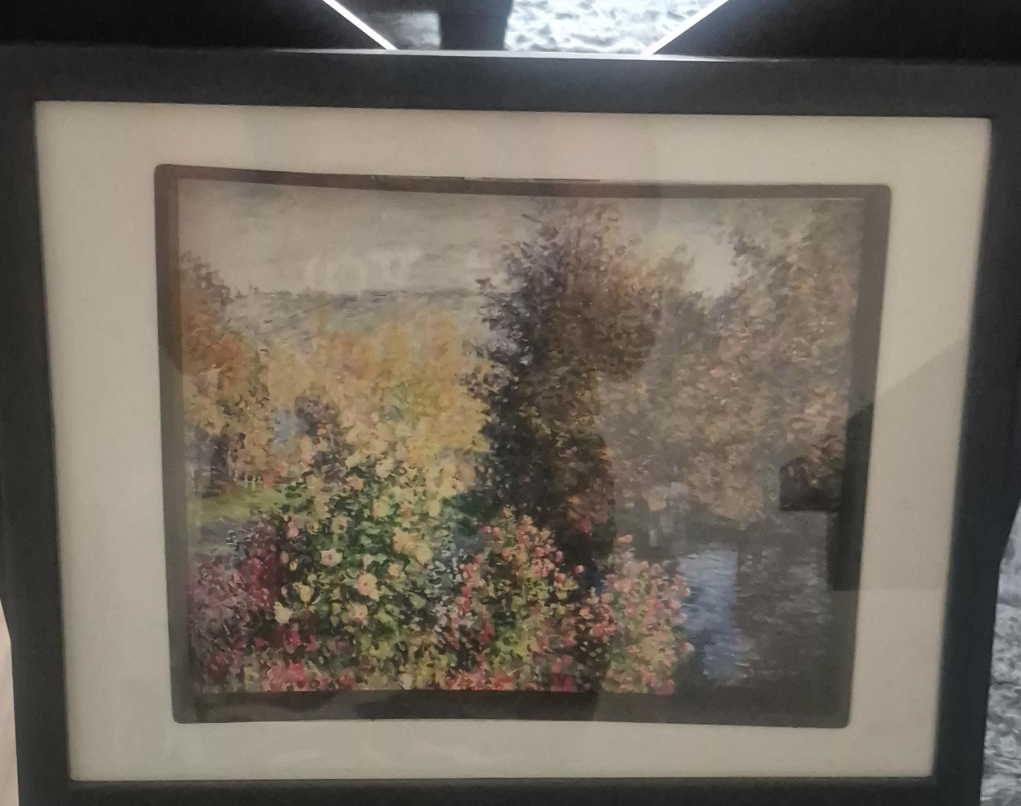 Framed Monet-style garden print thumbnail