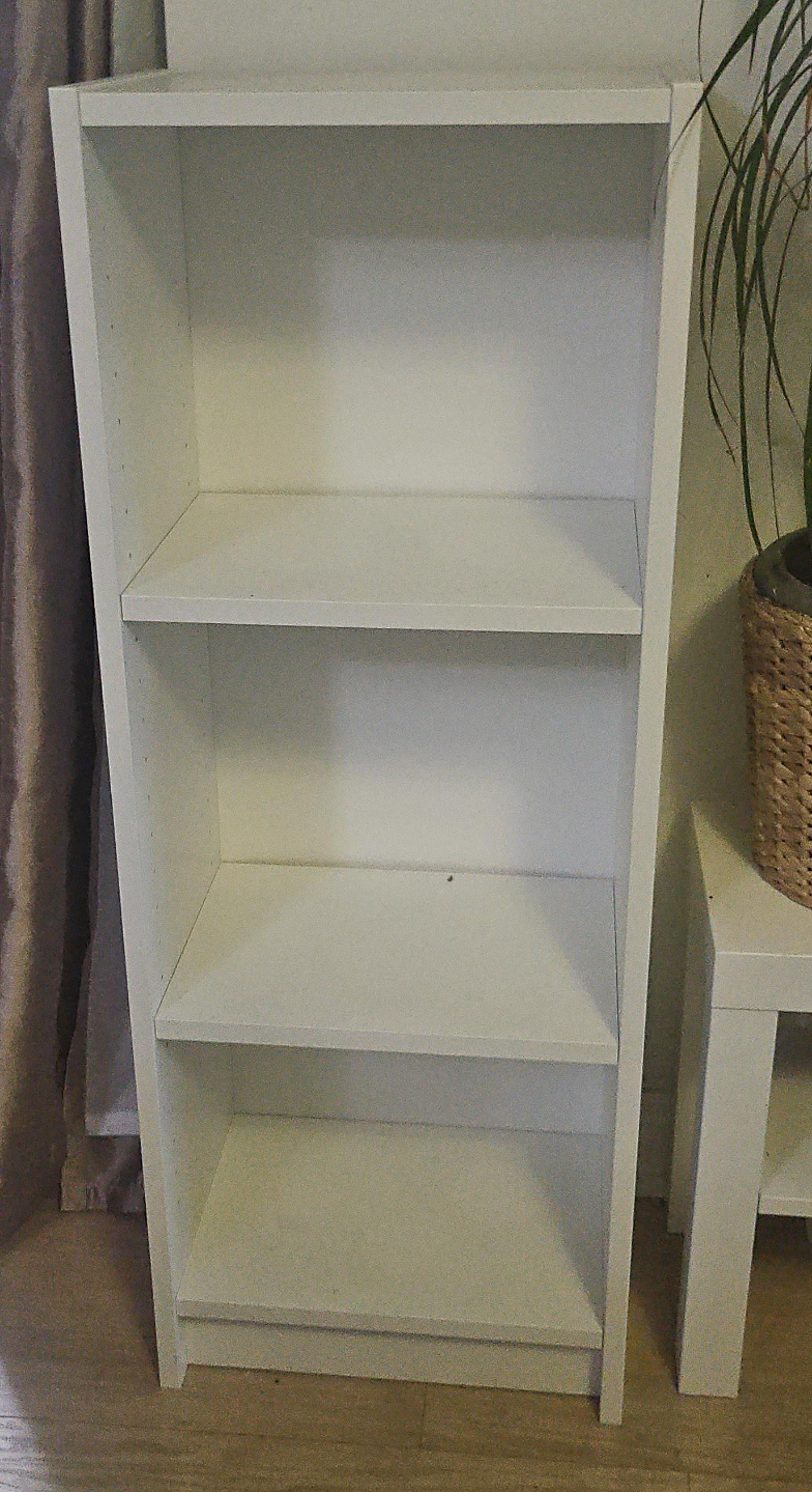 White 3-shelf bookcase thumbnail