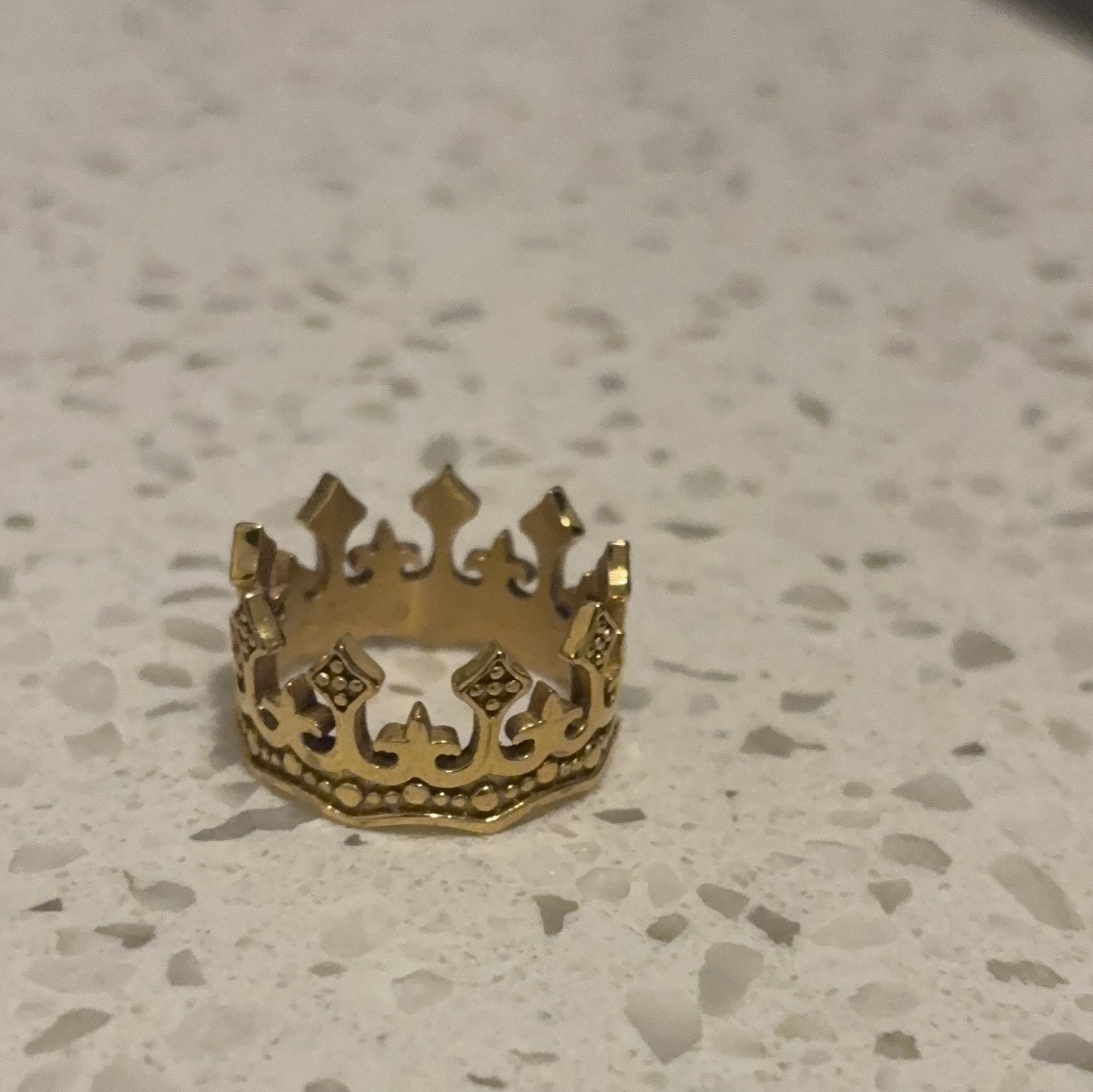 Gold Crown Ring