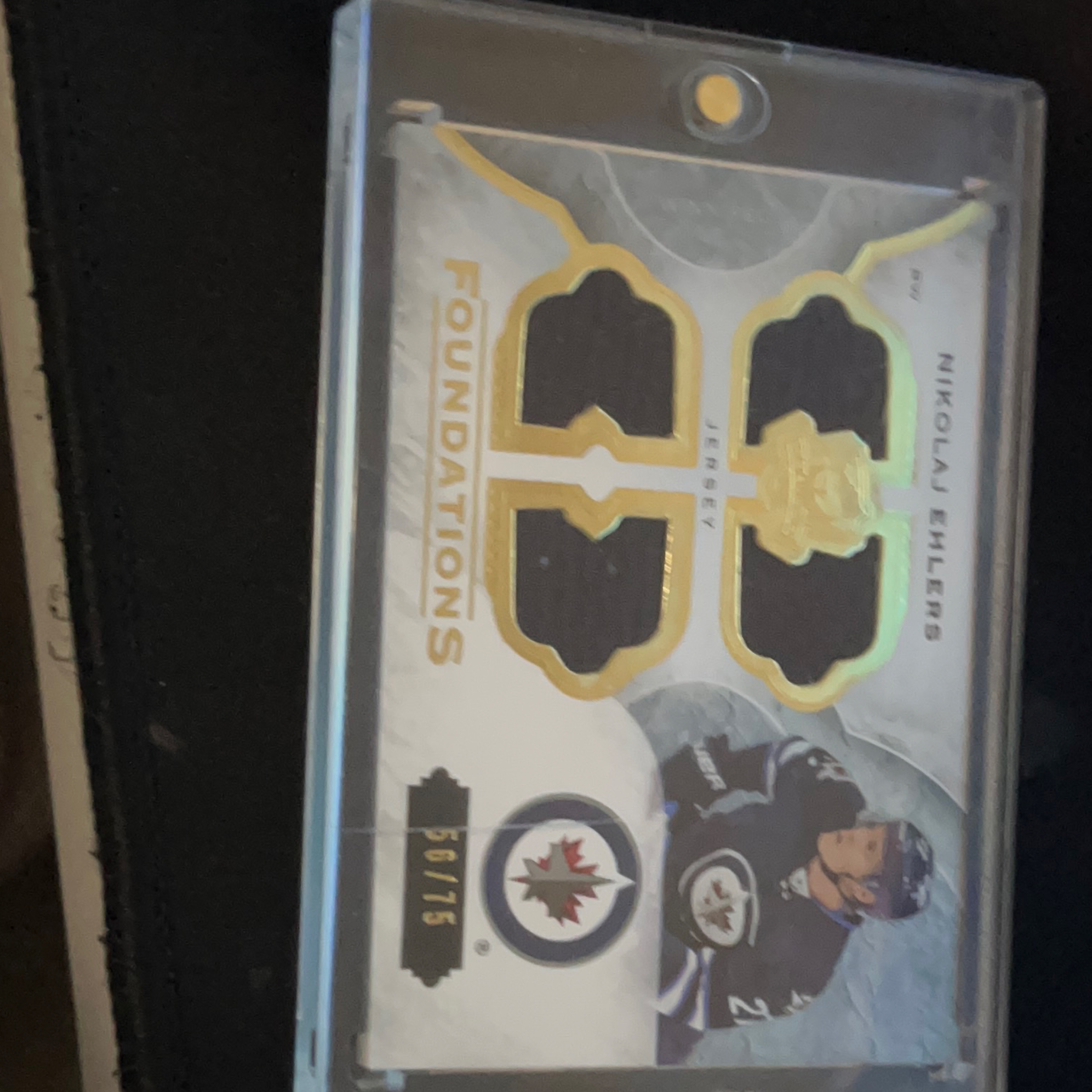 Nikolaj Ehlers Jersey Hockey Card - Winnipeg Jets