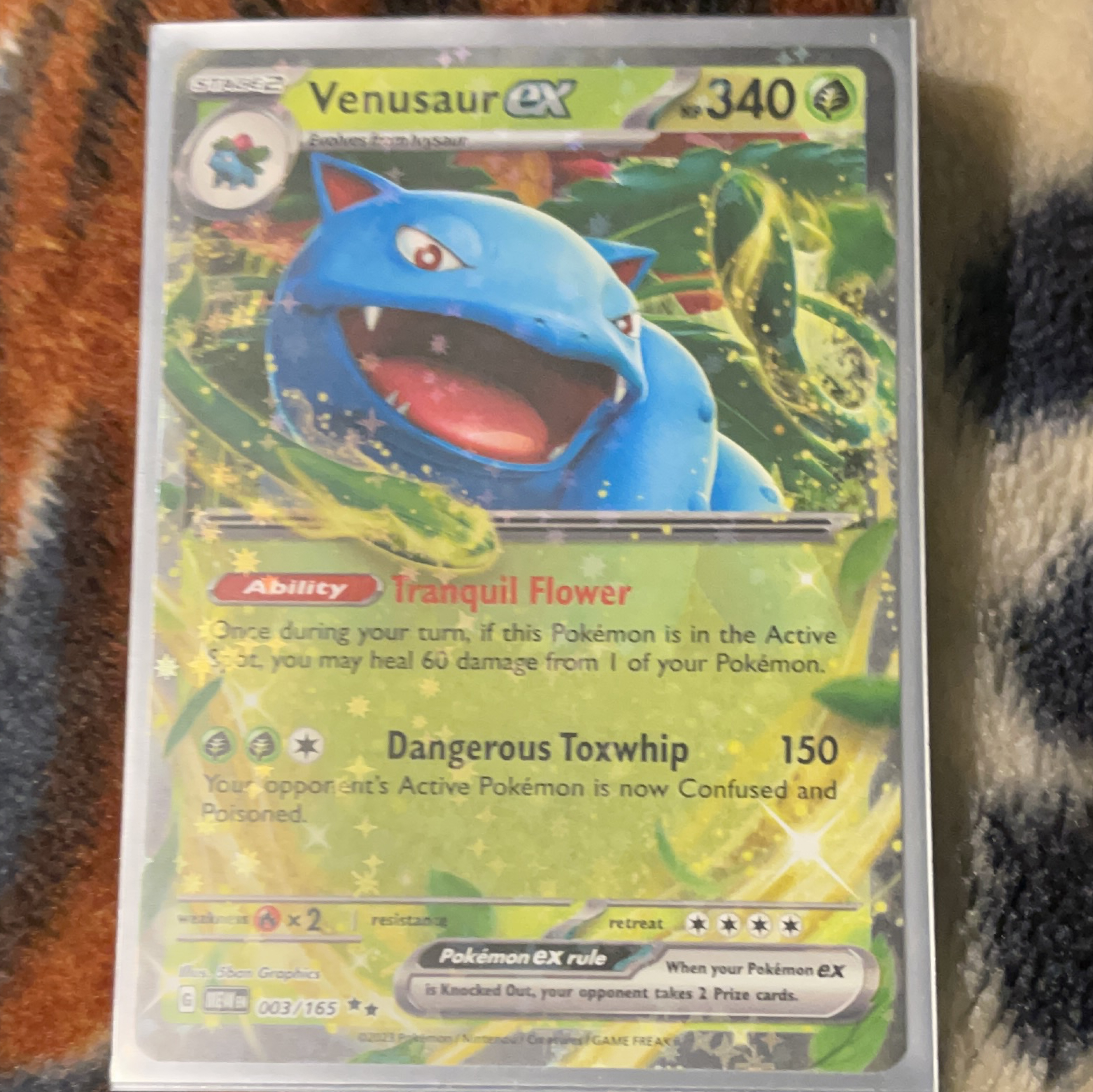 Venusaur EX - 003/165 Pokemon Card thumbnail
