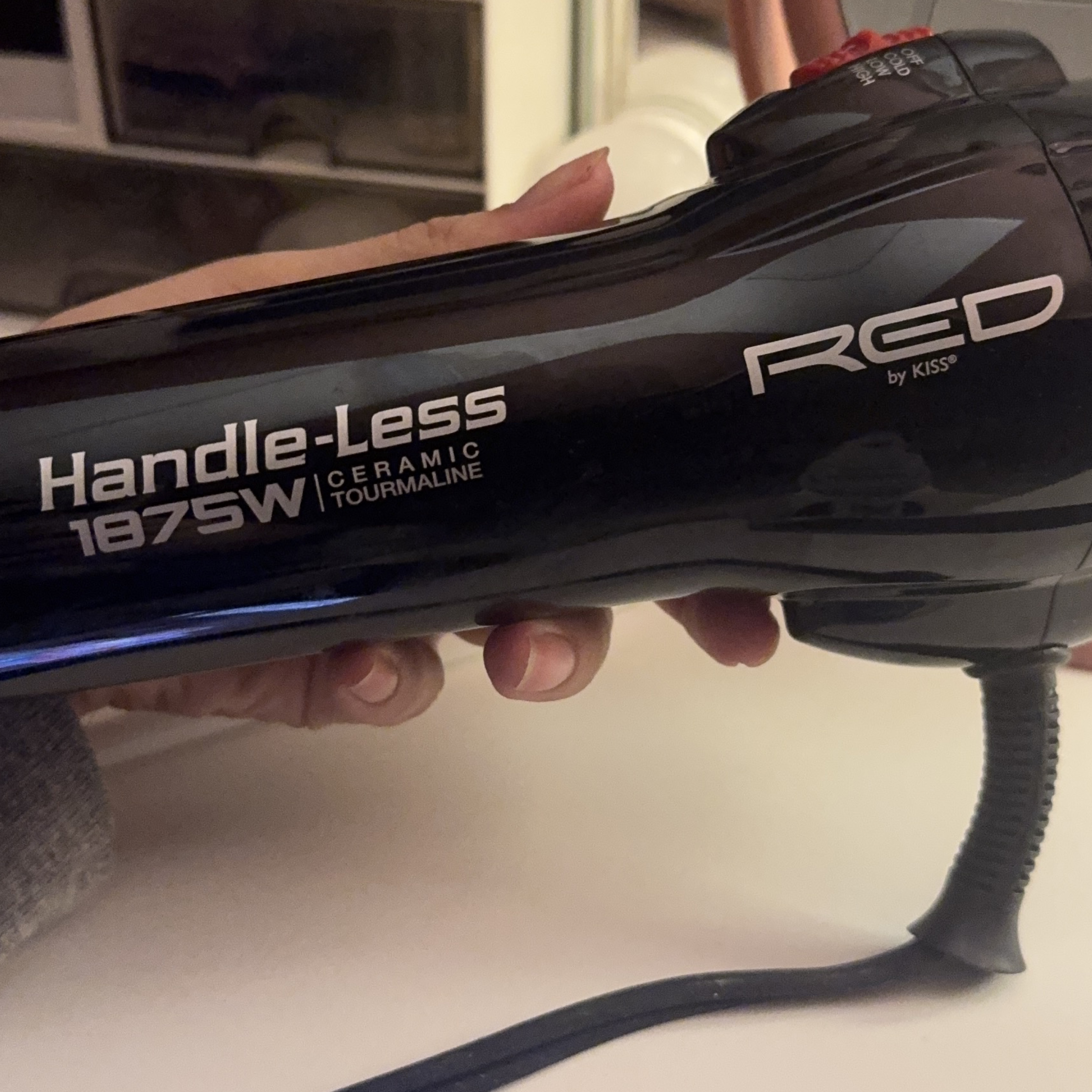 KISS Handle-Less 1875W Ceramic Tourmaline Hair Dryer thumbnail