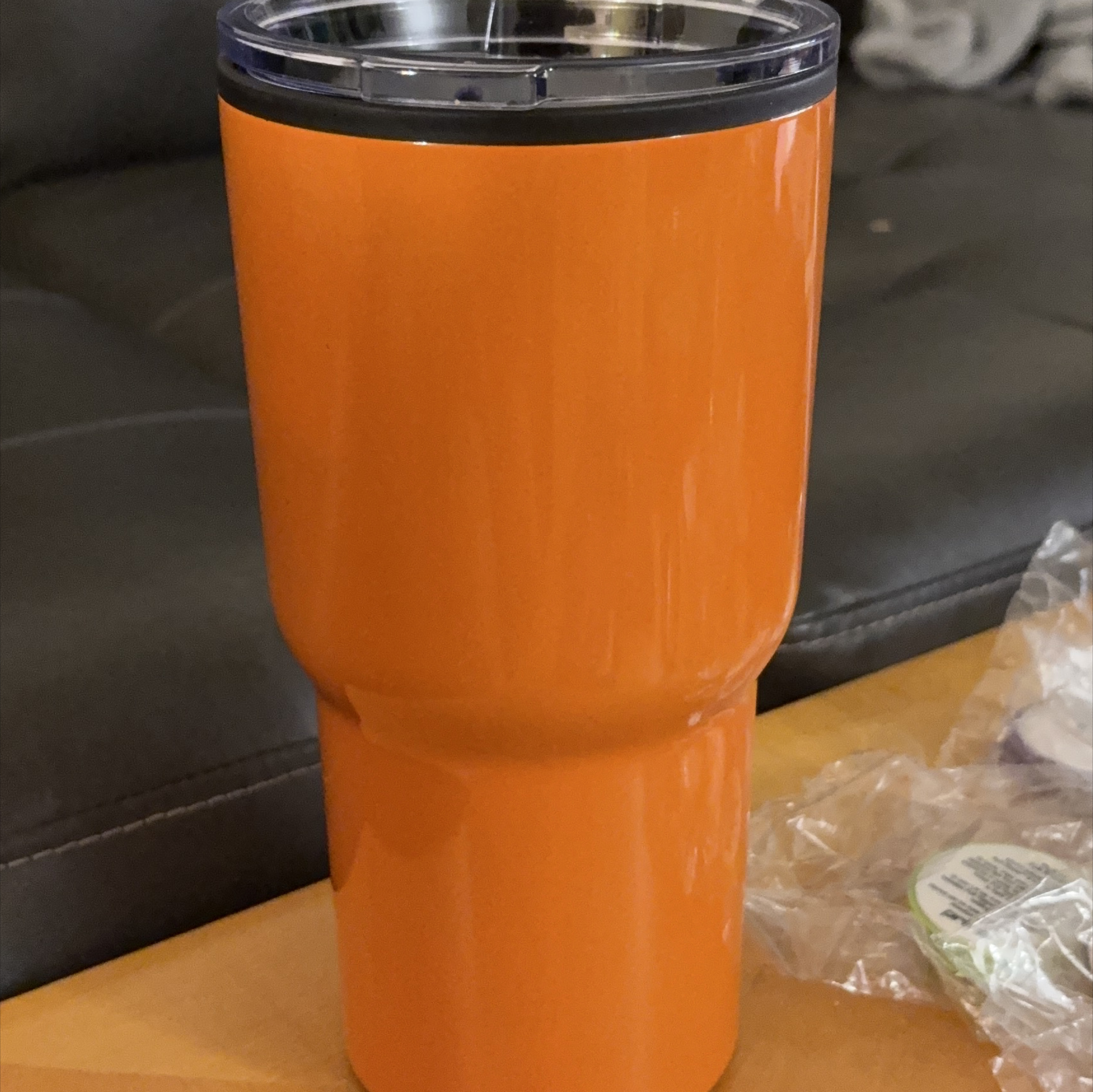 🧡Orange Tumbler with Lid thumbnail