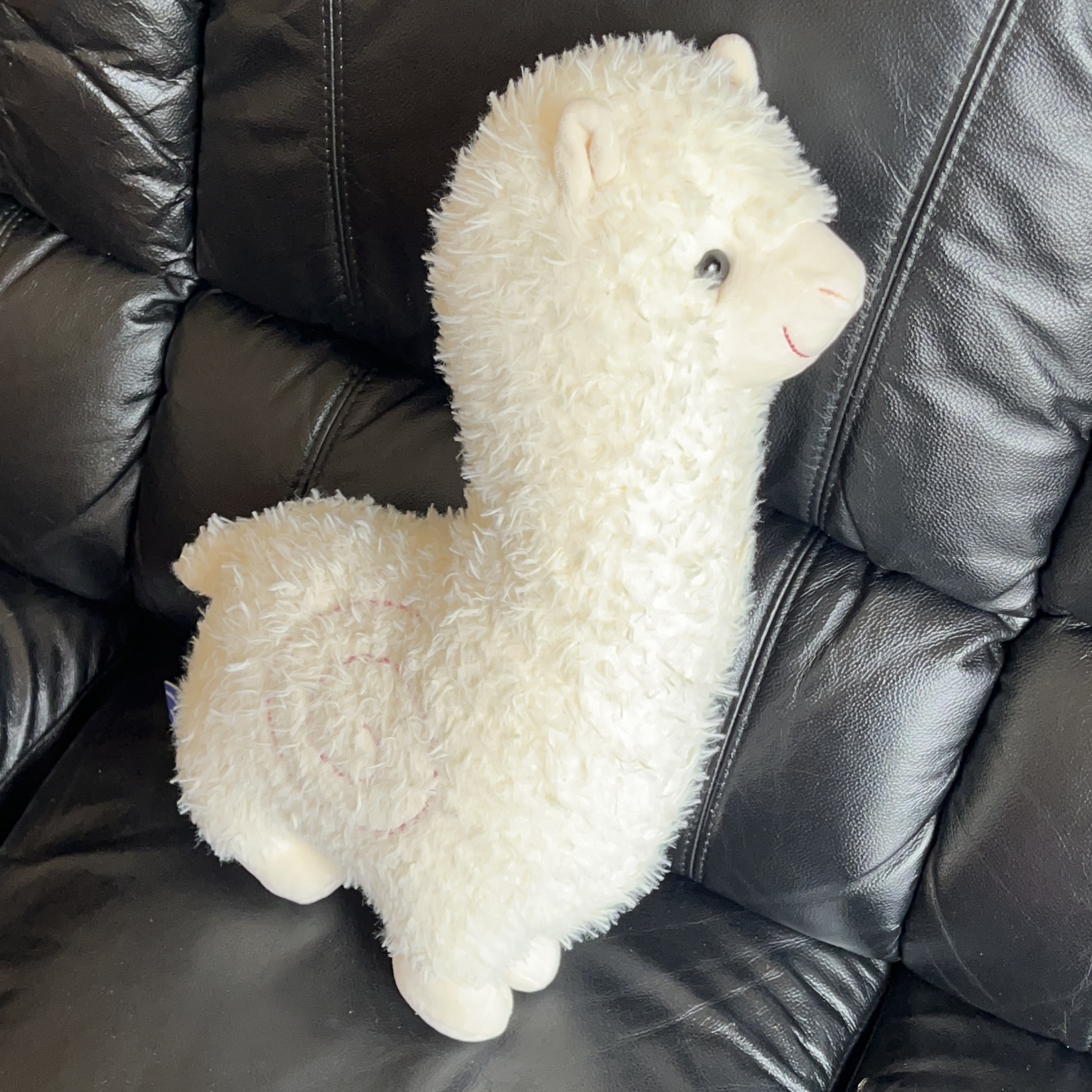 Adorable White Alpaca Plush Toy thumbnail
