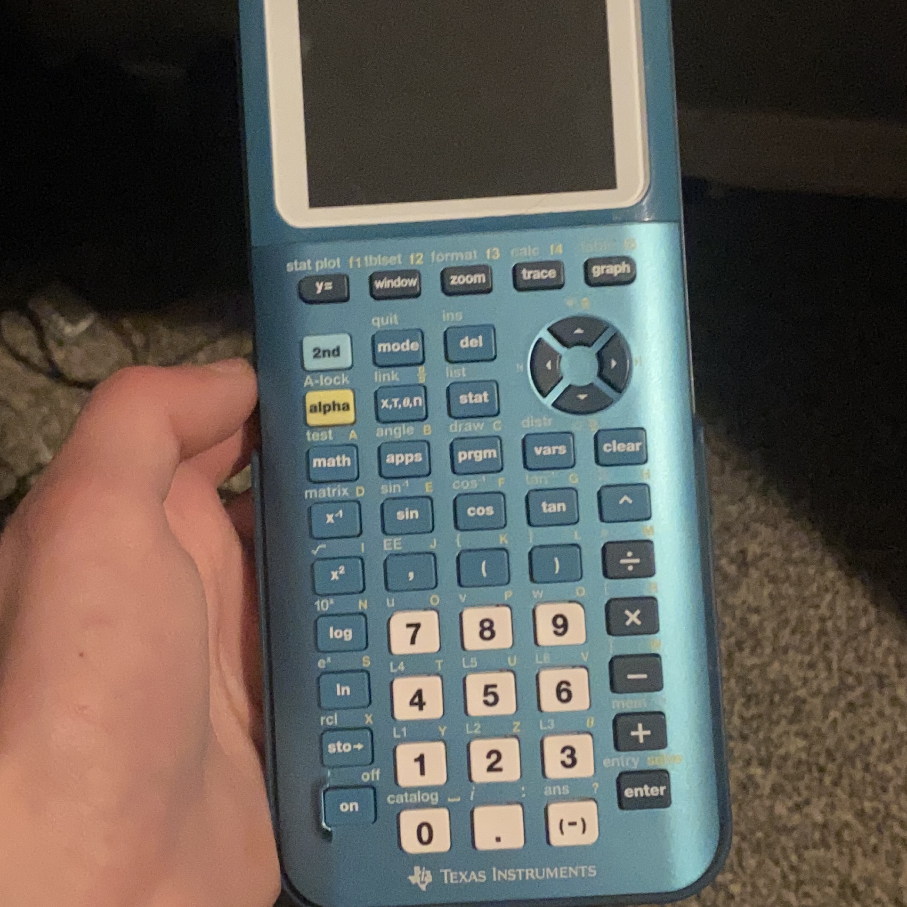 Texas Instruments Blue Scientific Calculator