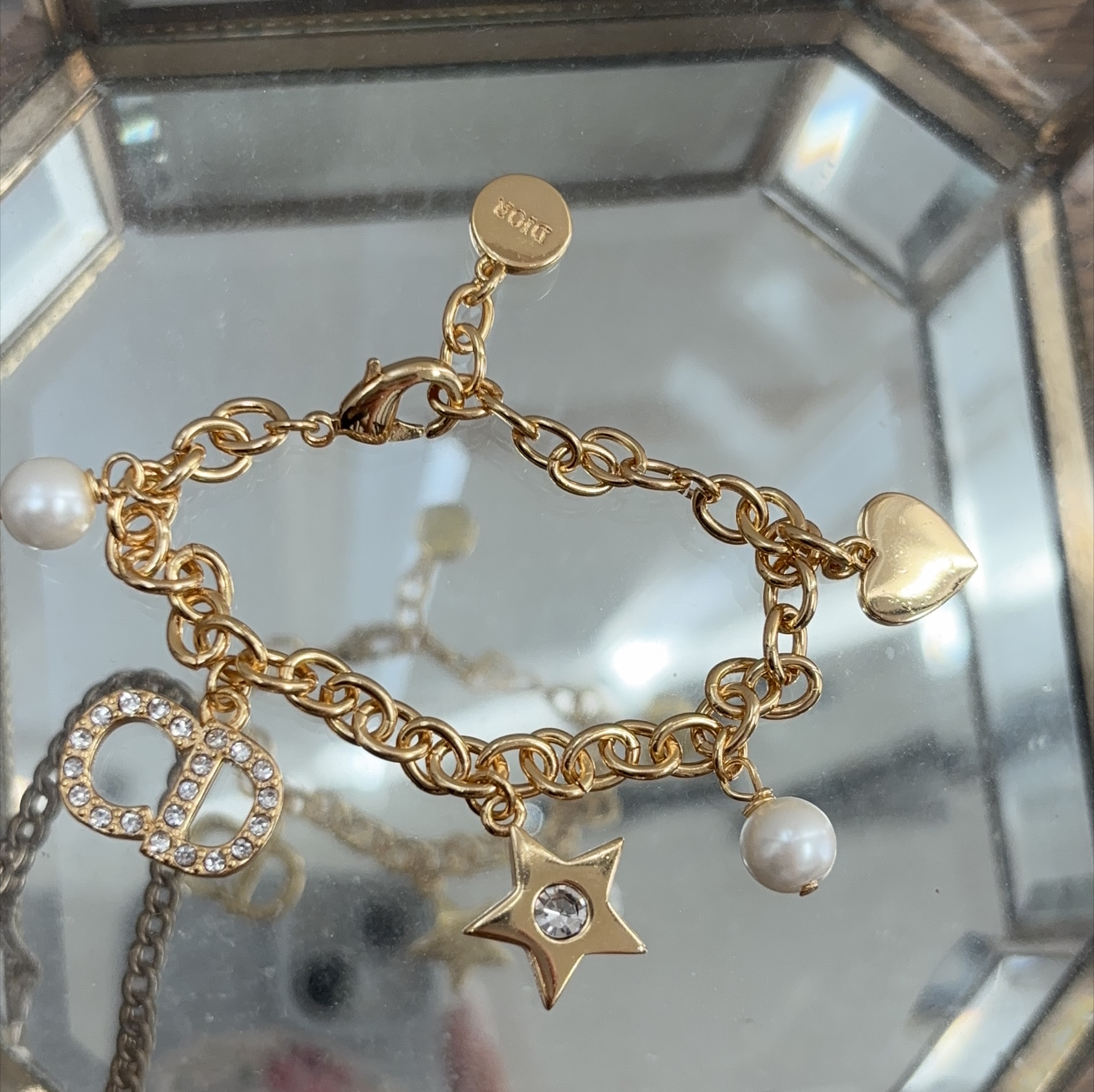 Dior Gold-Tone Charm Bracelet thumbnail