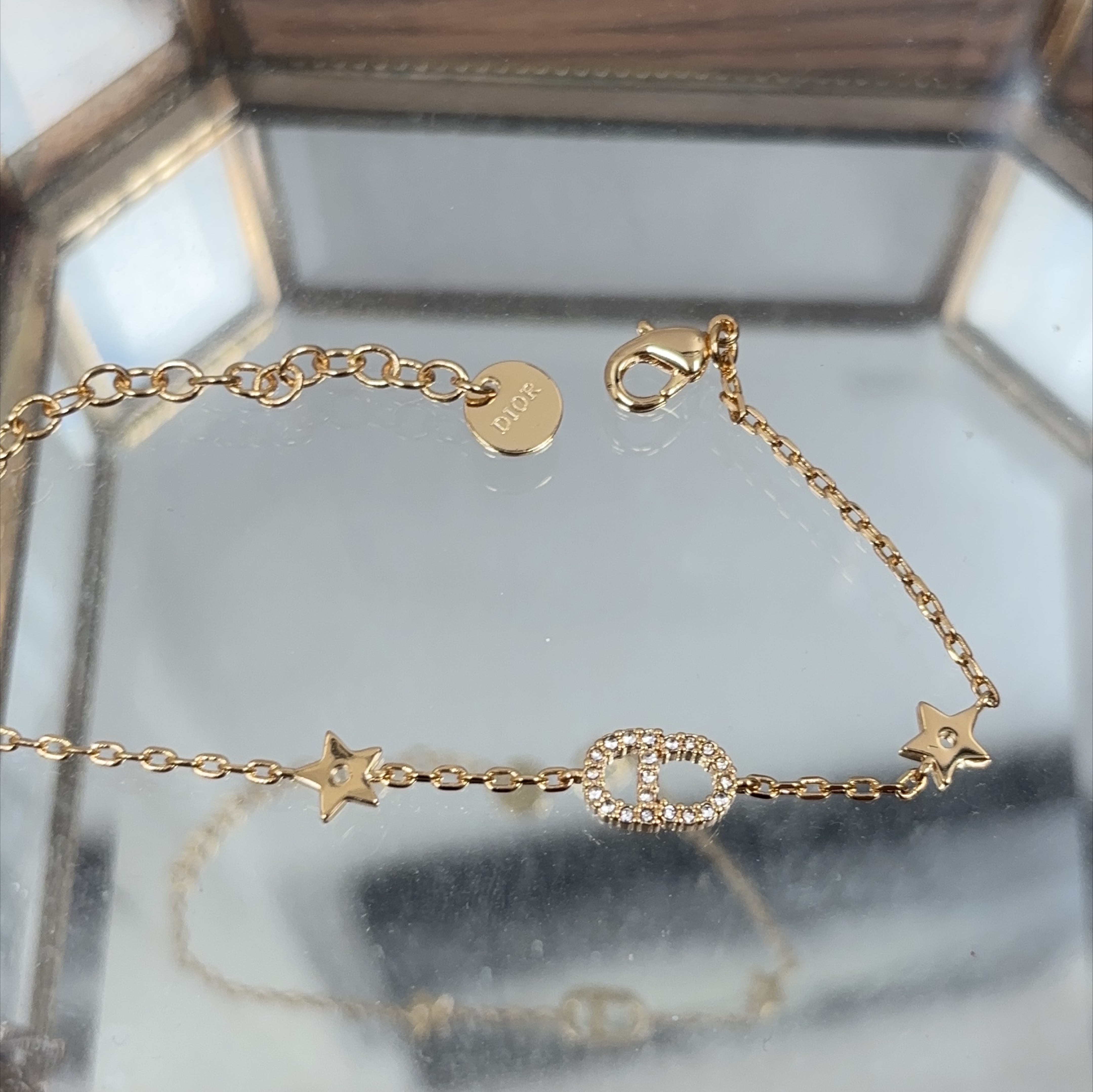 Dior Gold-tone Bracelet with Stars and CD Charm thumbnail