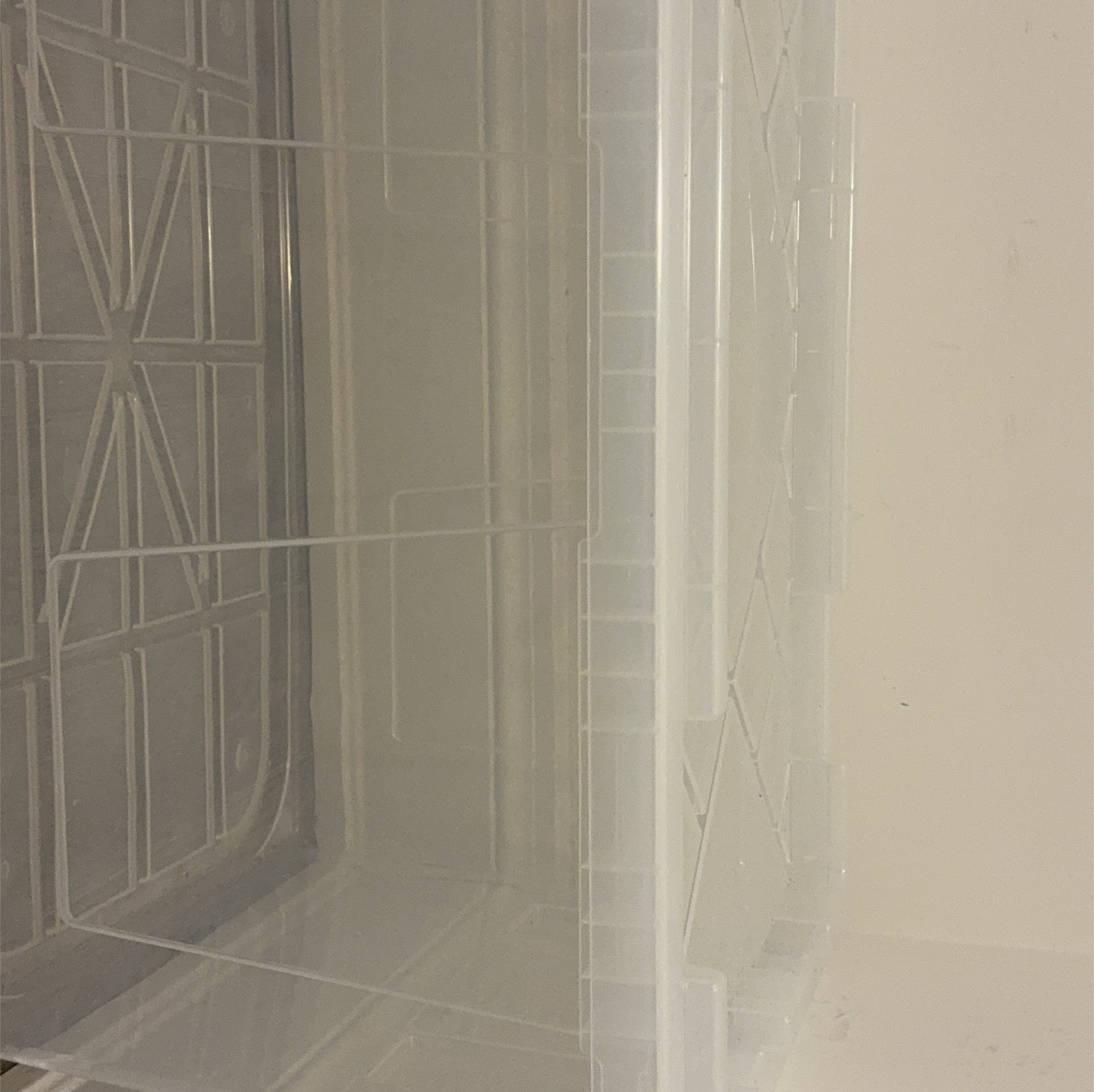 Clear Plastic Storage Container sturdy plastic. thumbnail